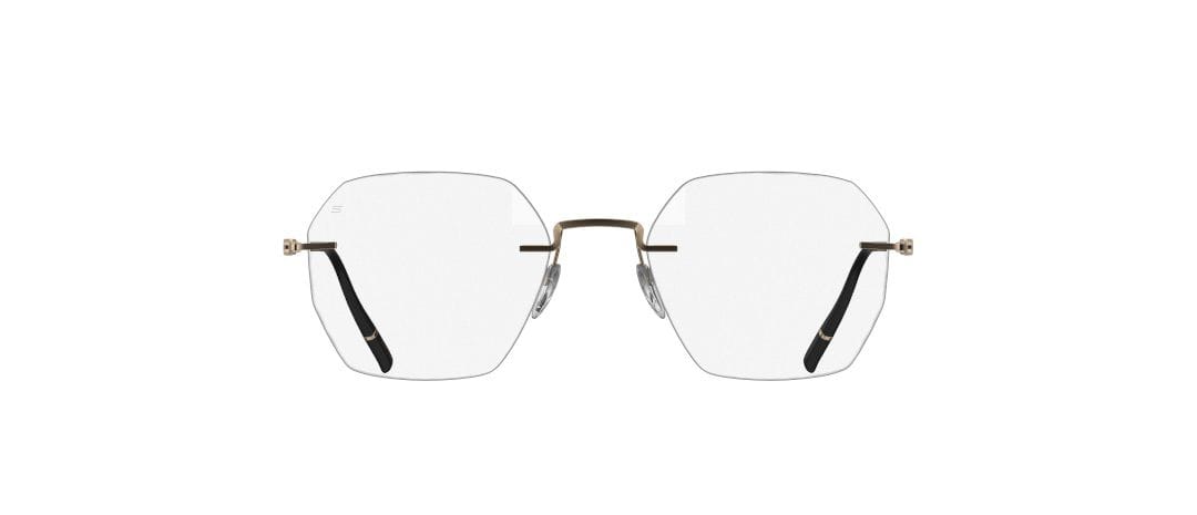 Silhouette SIL 5586 Frame Gold Male RimLess Titanium Frame — Gold frame — view 2