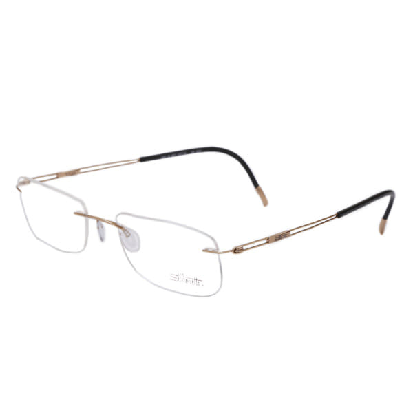 Silhouette 5301 Frame Gold Male RimLess Titanium Frame — Gold frame — alternate view