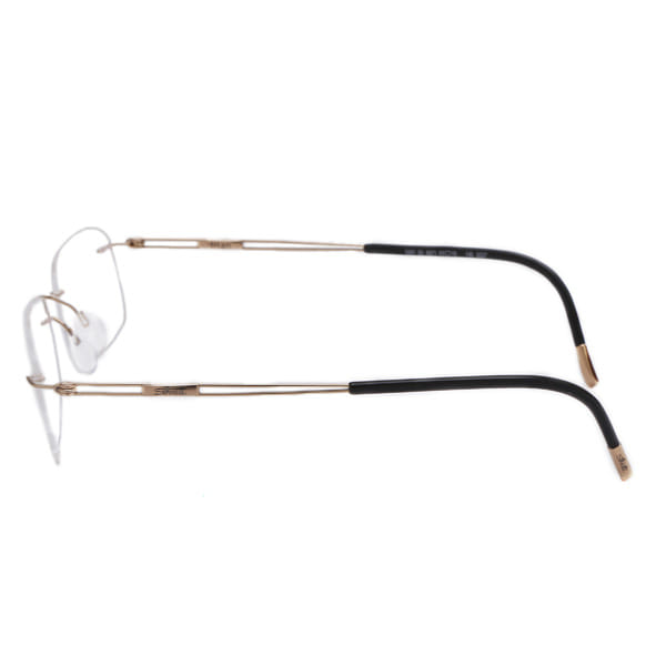 Silhouette 5301 Frame Gold Male RimLess Titanium Frame — Gold frame — view 3