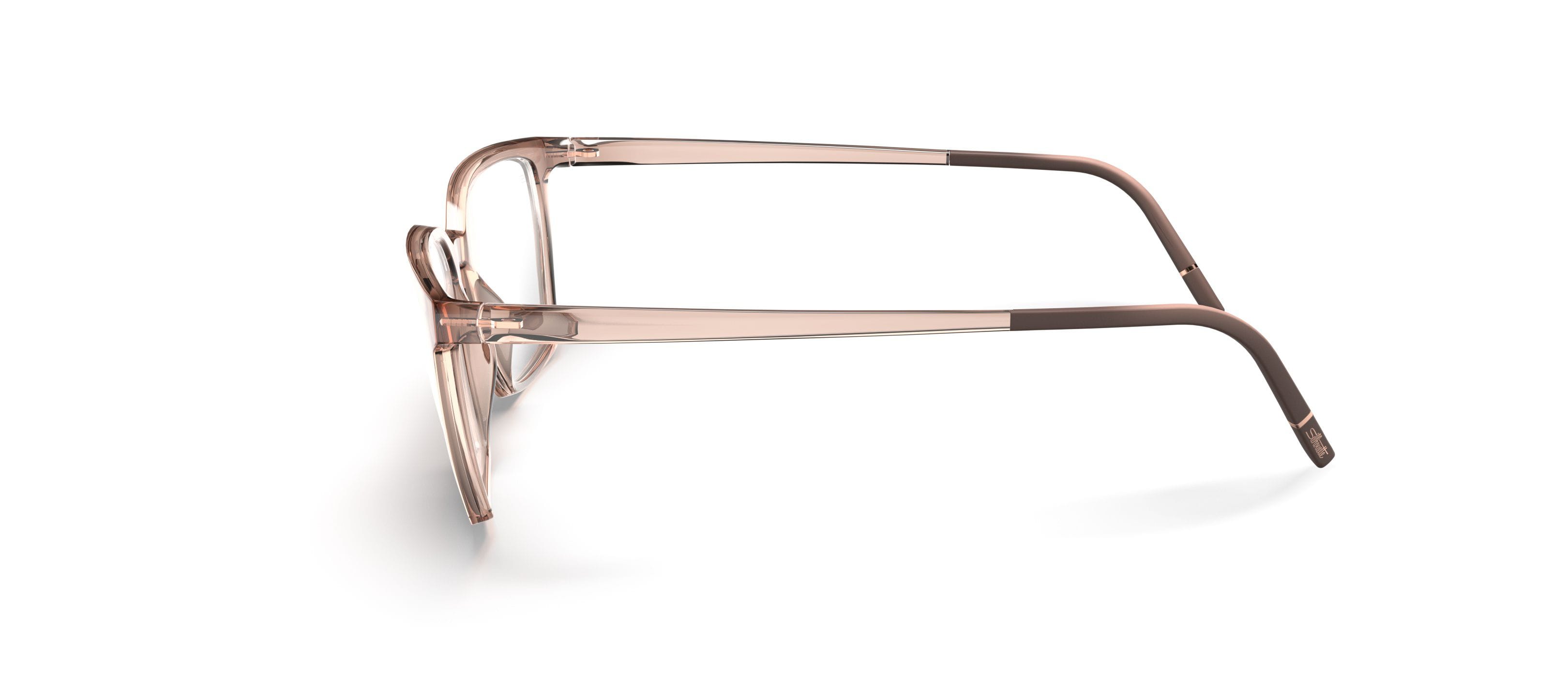 Silhouette 1625 Frame Transparent Pink Unisex Full Shell Frame — Transparent Pink frame — view 3