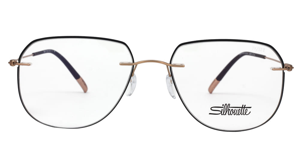 Silhouette 5500 Frame Gold Male RimLess Titanium Frame — Gold frame