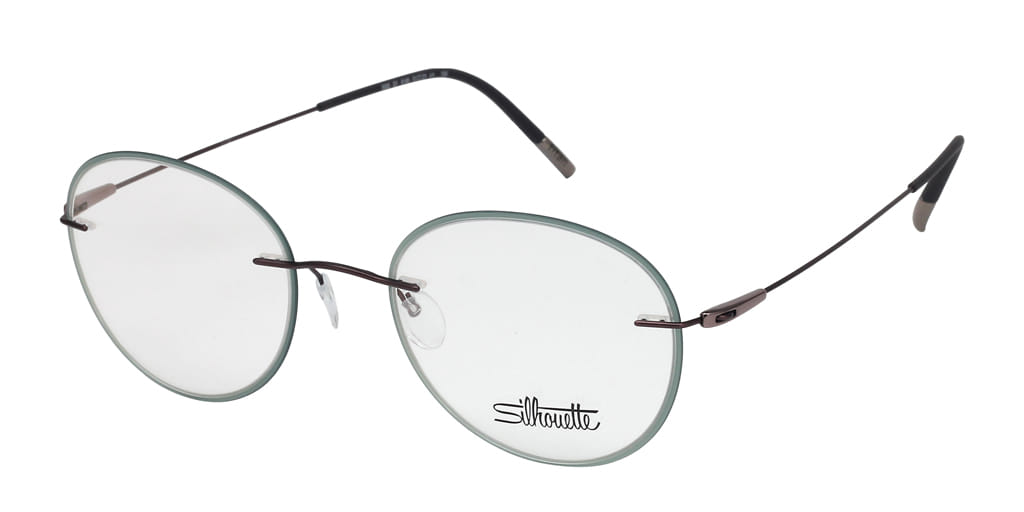 Silhouette 5500 Frame Brown Male RimLess Titanium Frame — Brown frame — alternate view