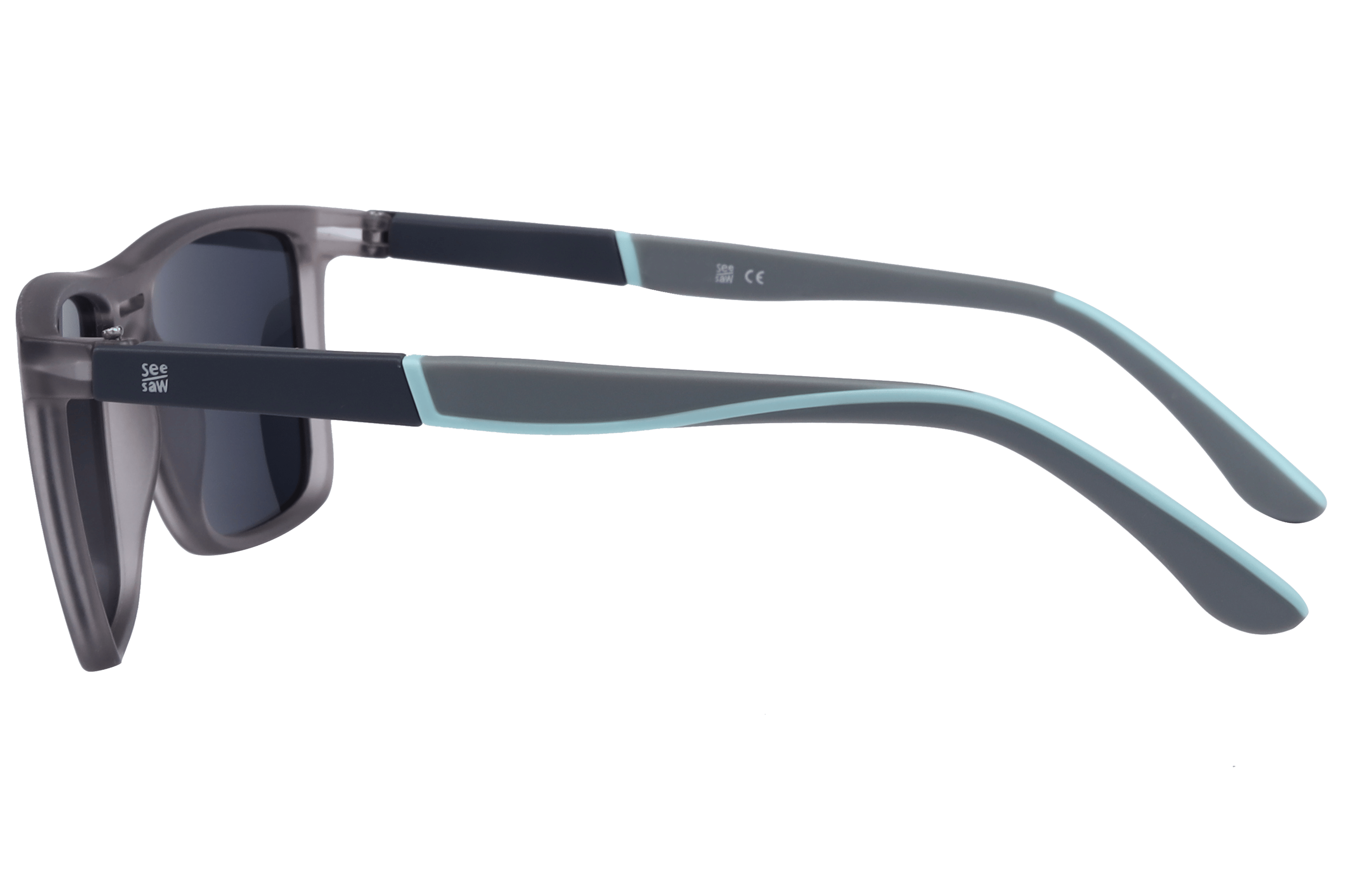 See Saw SS3504 Sunglass Matt Grey Kids Full Shell Sunglass — Matt Grey frame — view 3