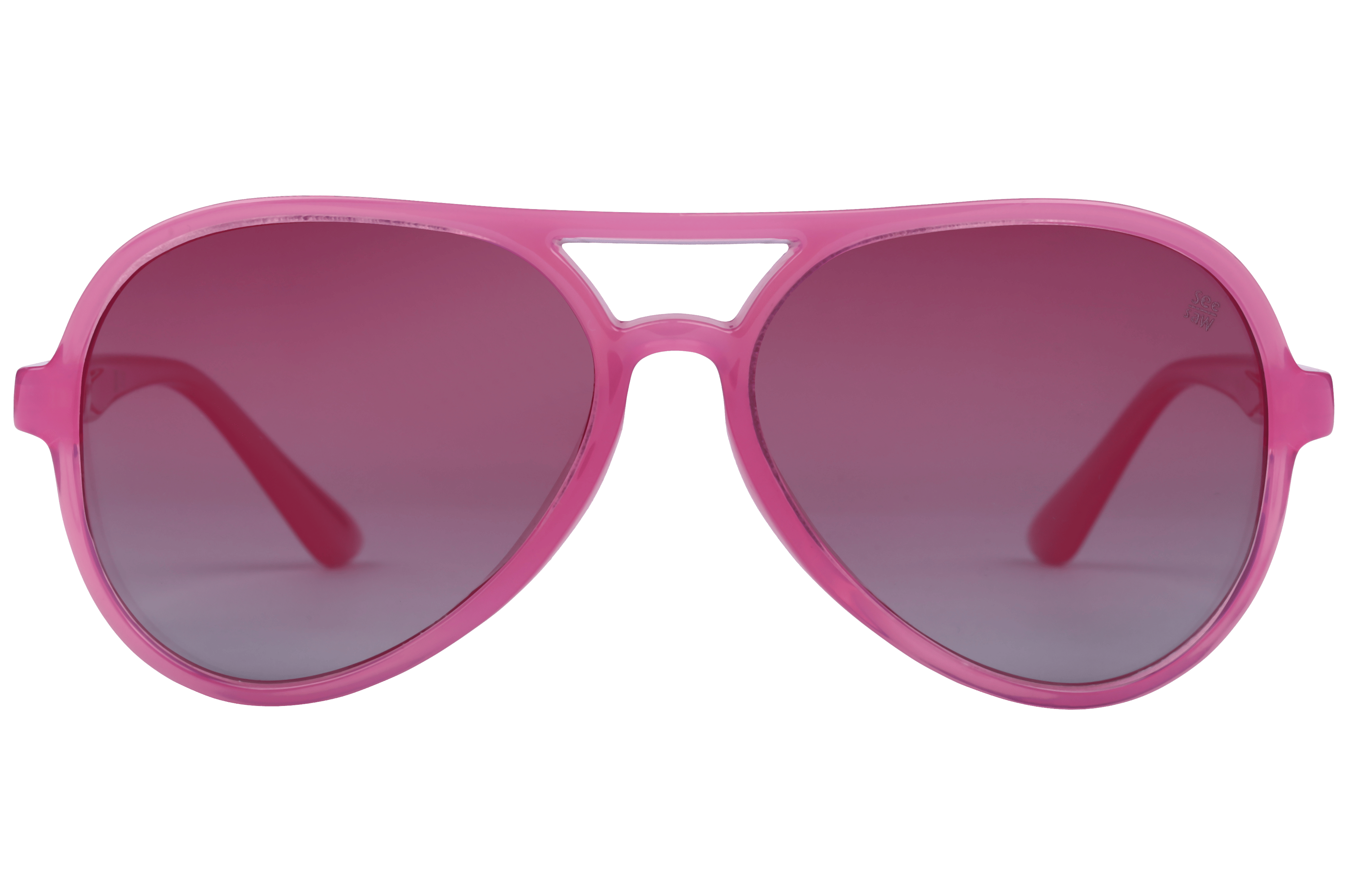 See Saw SS3515 Sunglass Pink Kids Full Shell Sunglass — Pink frame — view 2