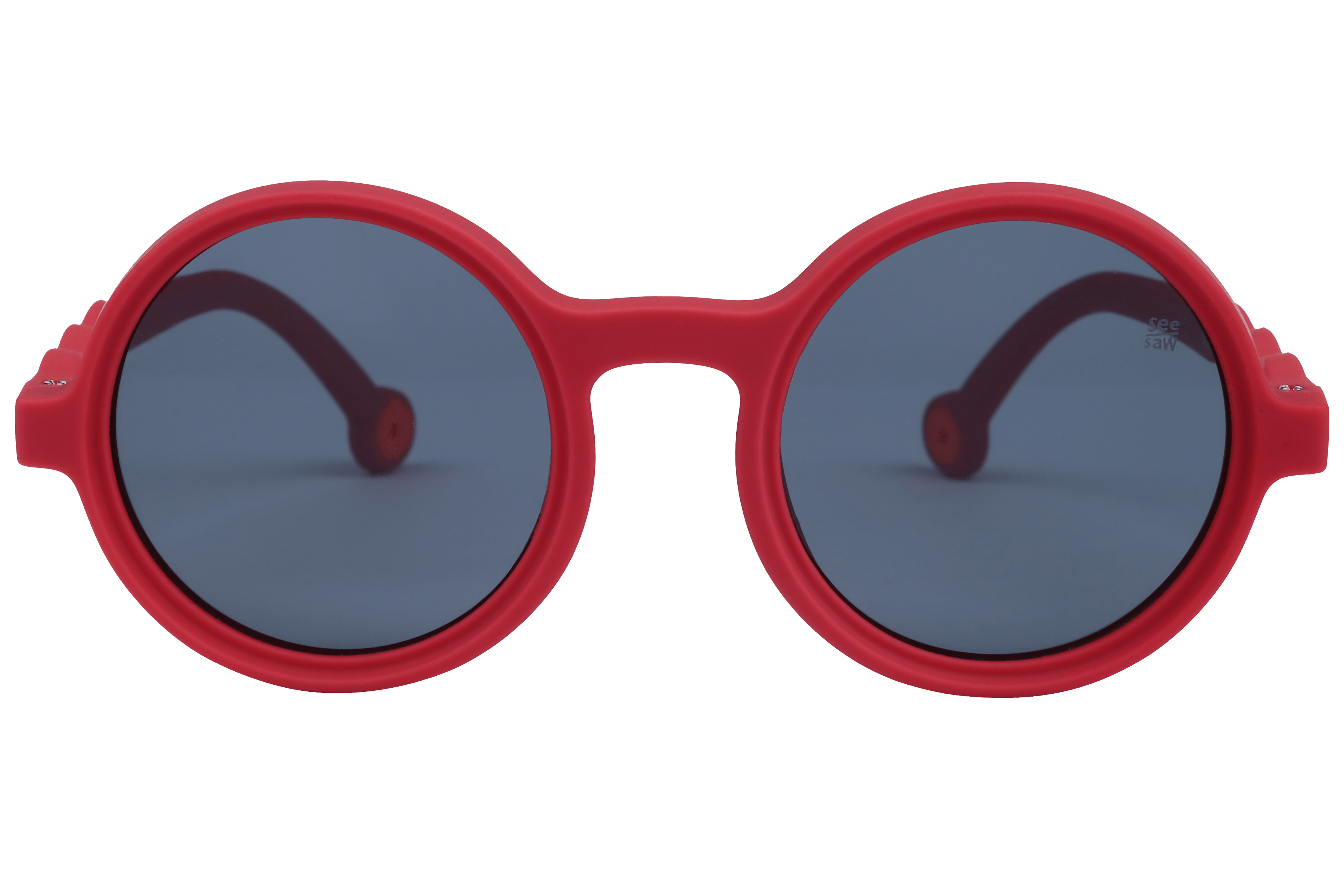 See Saw SS3516 Sunglass Matt Red Kids Full Rubber Sunglass — Matt Red frame — view 2