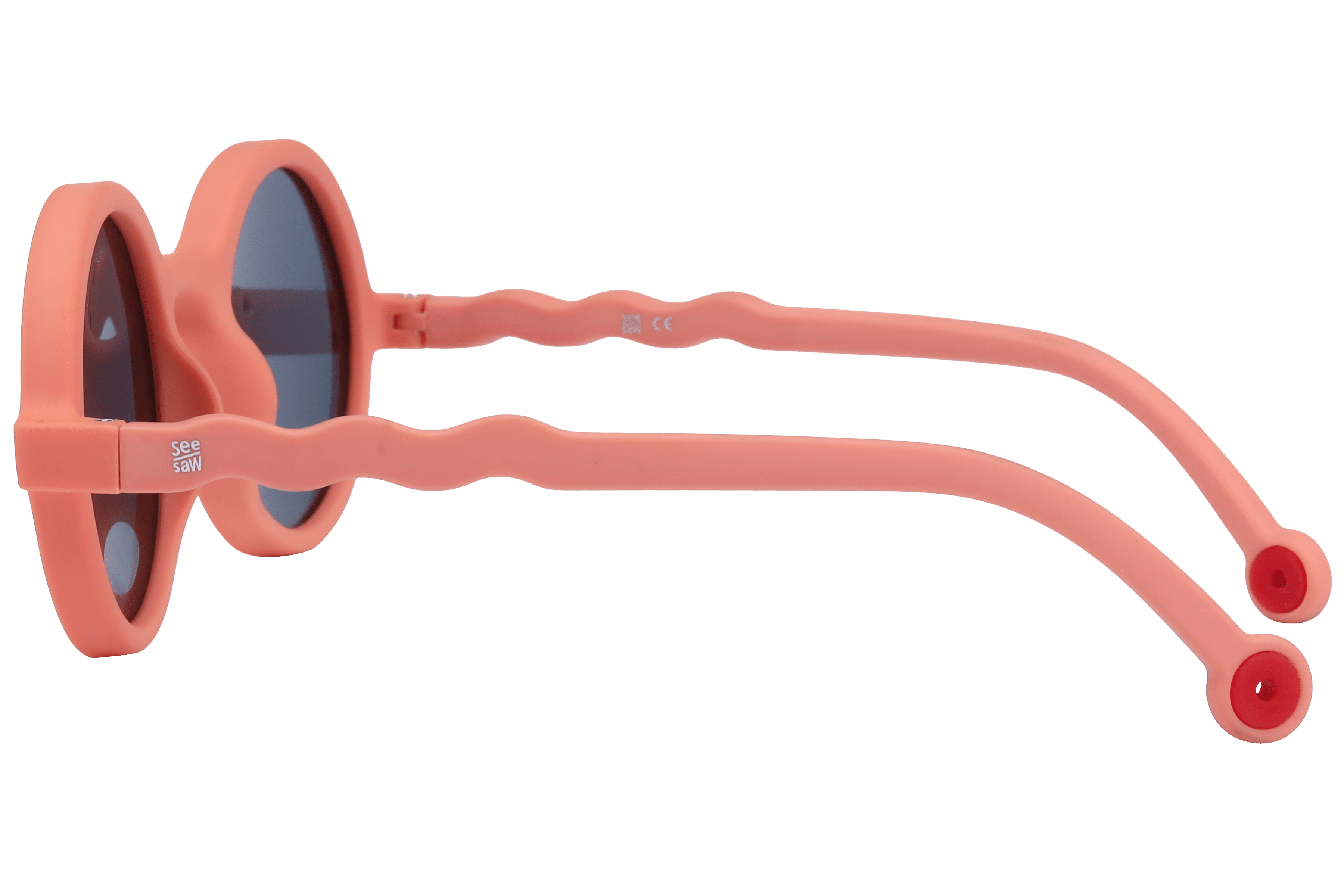 See Saw SS3516 Sunglass Matt Orange Kids Full Rubber Sunglass — Matt Orange frame — view 3
