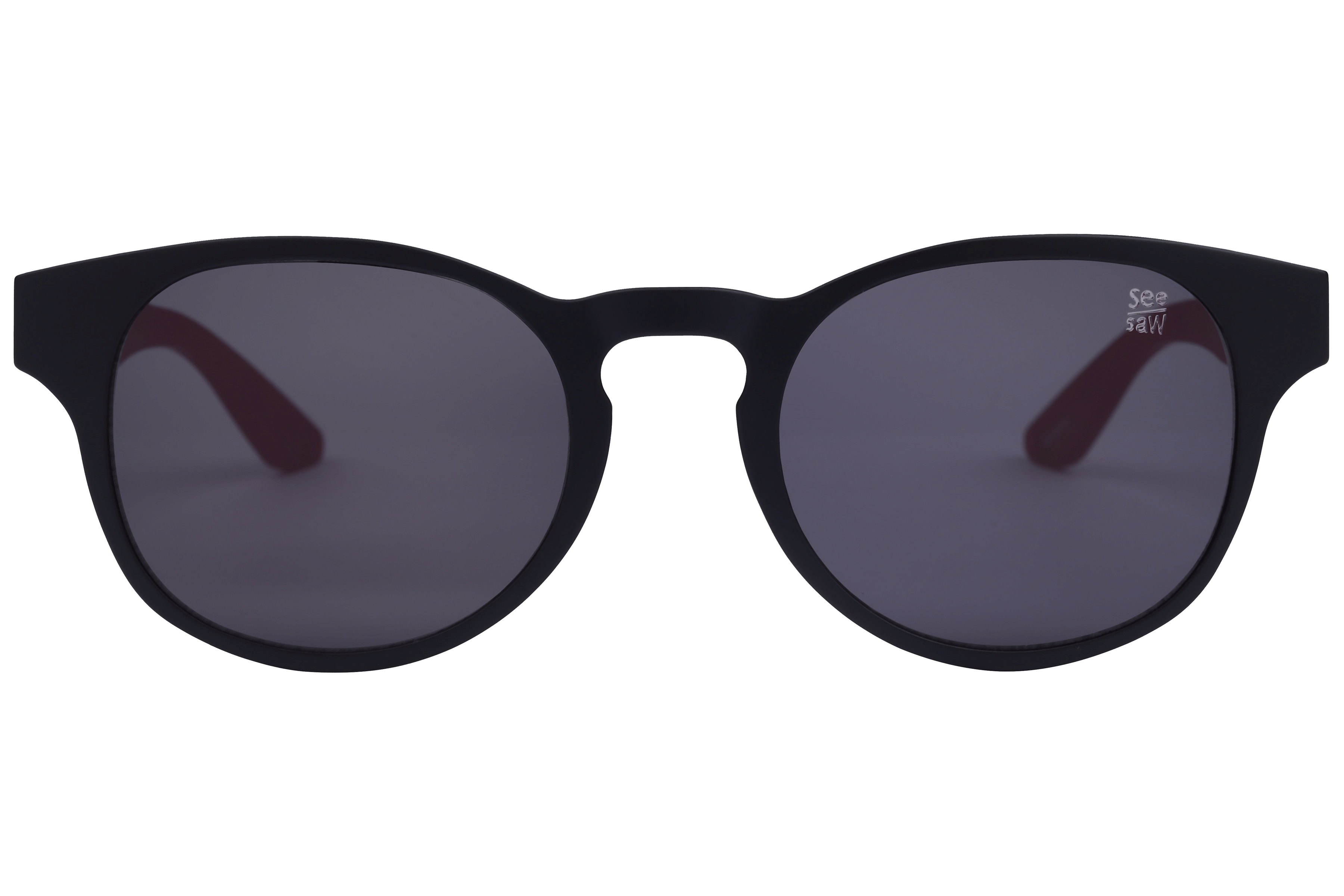 See Saw SS-1098 Sunglass Matt Black Kids Full Shell Sunglass — Matt Black frame
