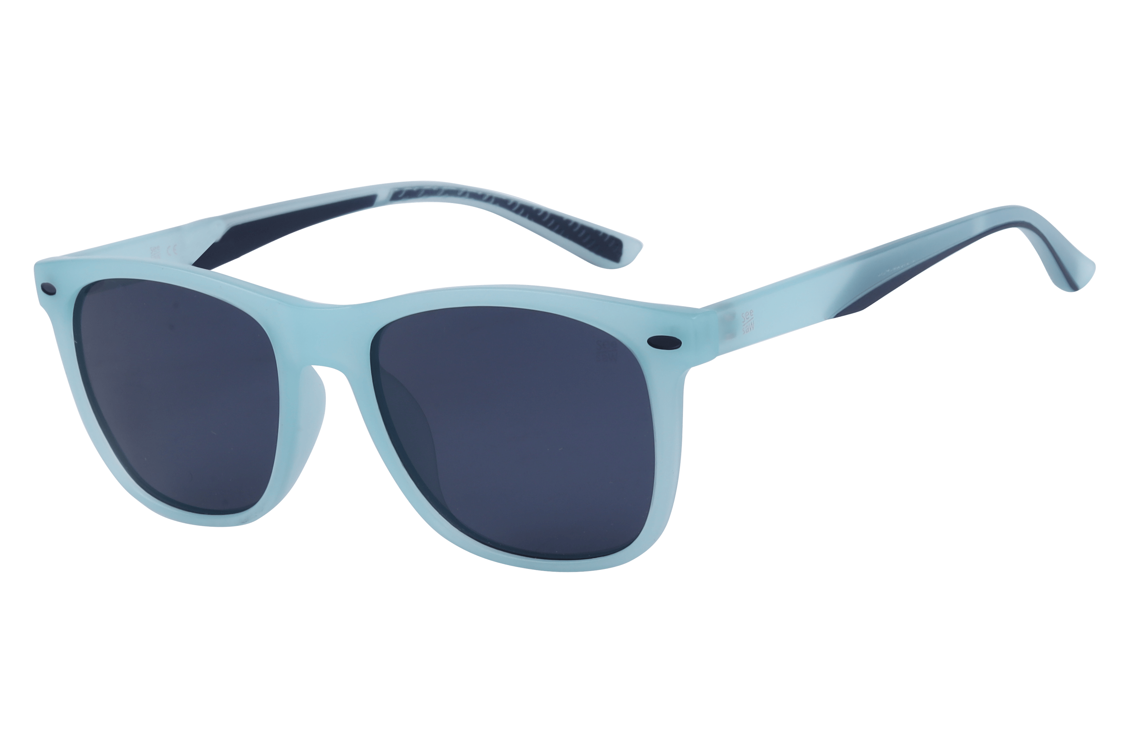 See Saw SS3513 Sunglass Matt Sky Blue Kids Full Shell Sunglass — Matt Sky Blue frame — alternate view
