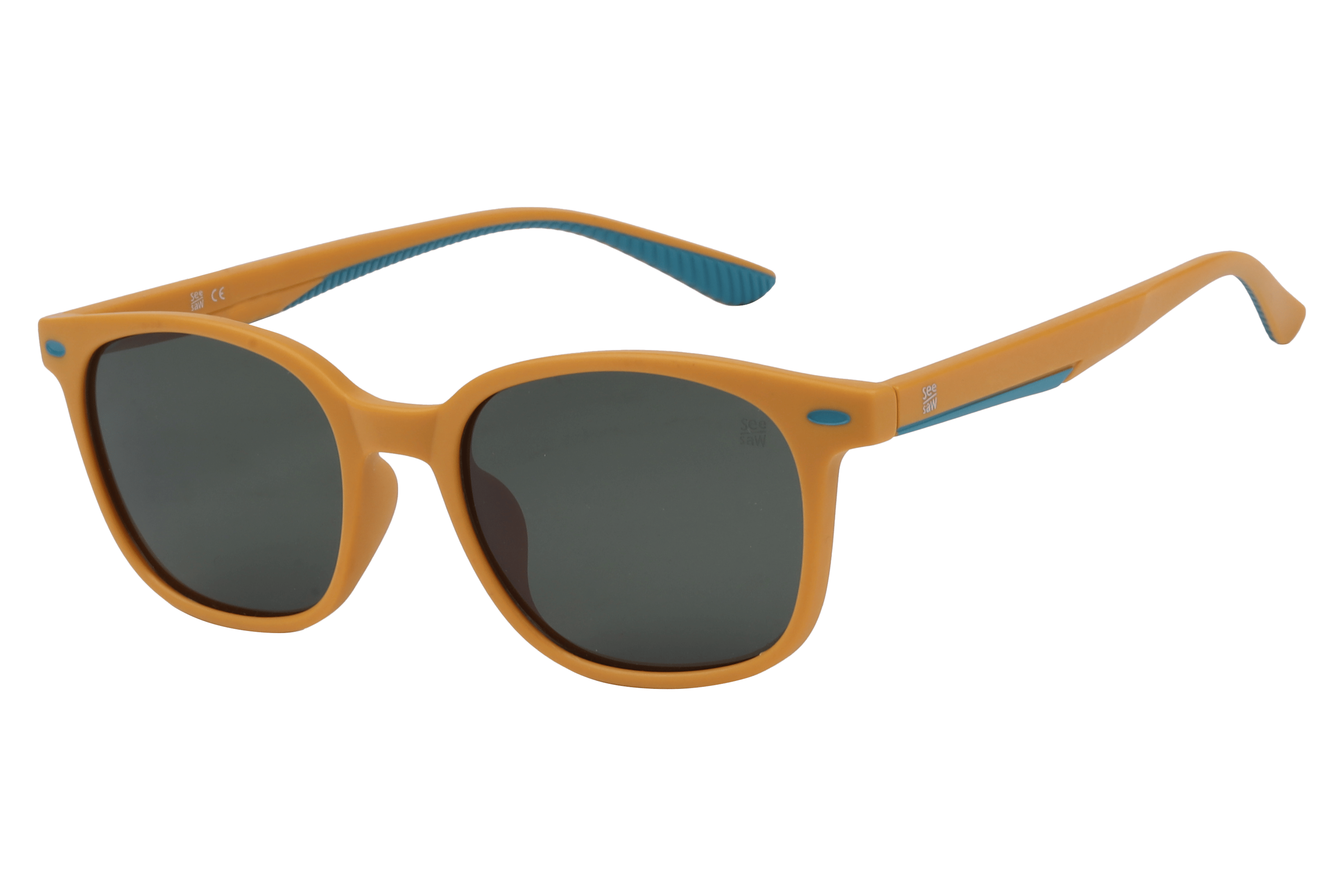 See Saw SS3514 Sunglass Matt Yellow Kids Full Shell Sunglass — Matt Yellow frame — alternate view