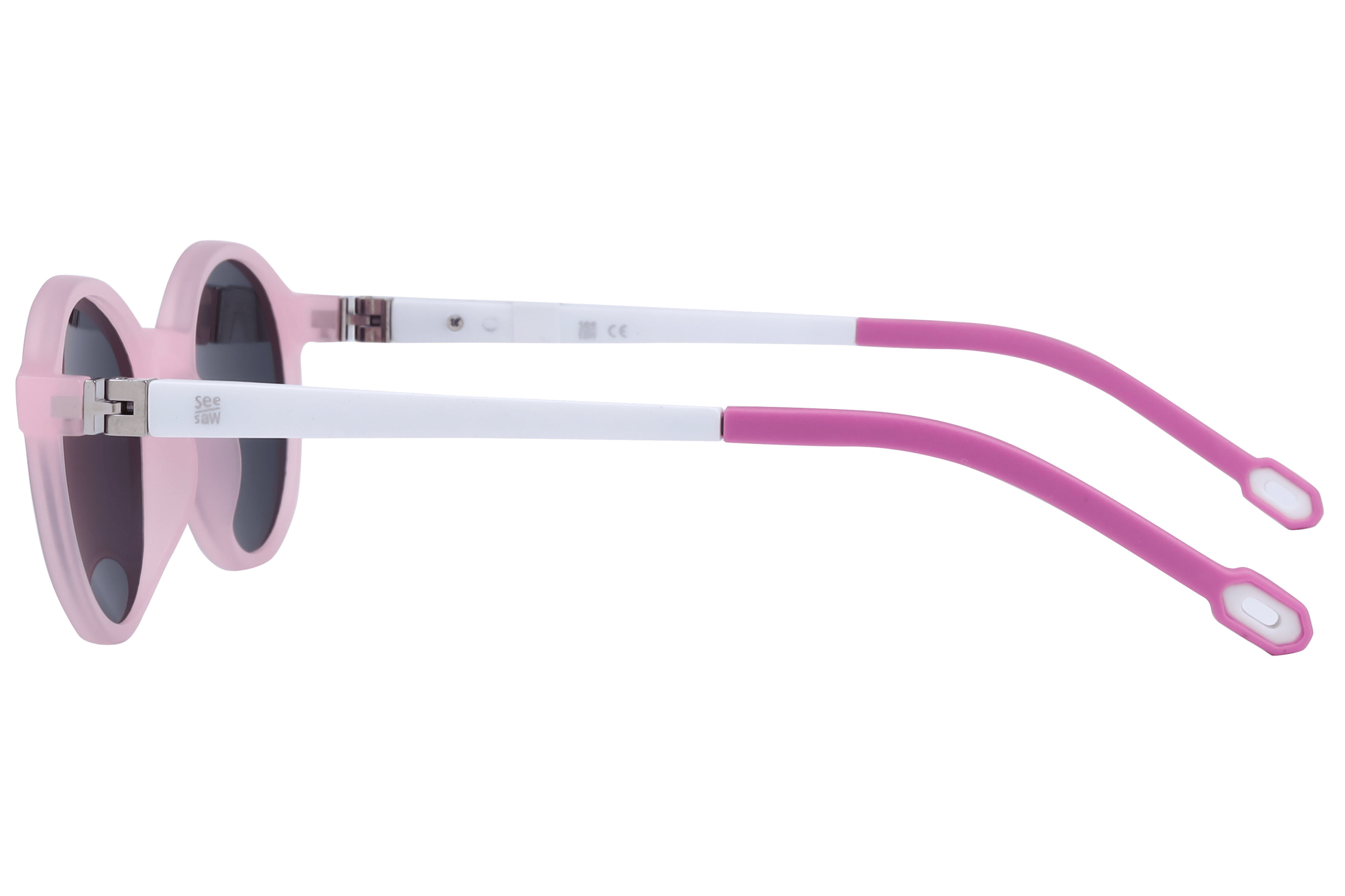 See Saw SS3502 Sunglass Matt Pink Kids Full Shell Sunglass — Matt Pink frame — view 3