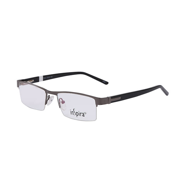 Inspira ES218 Frame Gun Metal Unisex Supra Shell — Gun Metal frame
