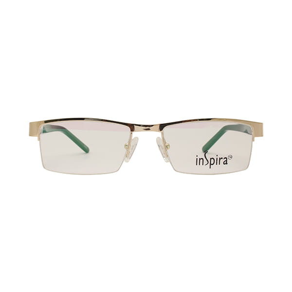 Inspira ES218 Frame Gold Unisex Supra Shell — Gun Metal frame