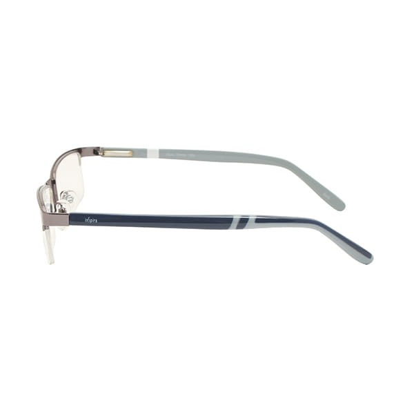 Inspira 4616D Frame Gun Metal Unisex Supra Shell Frame — Gun Metal frame — view 3