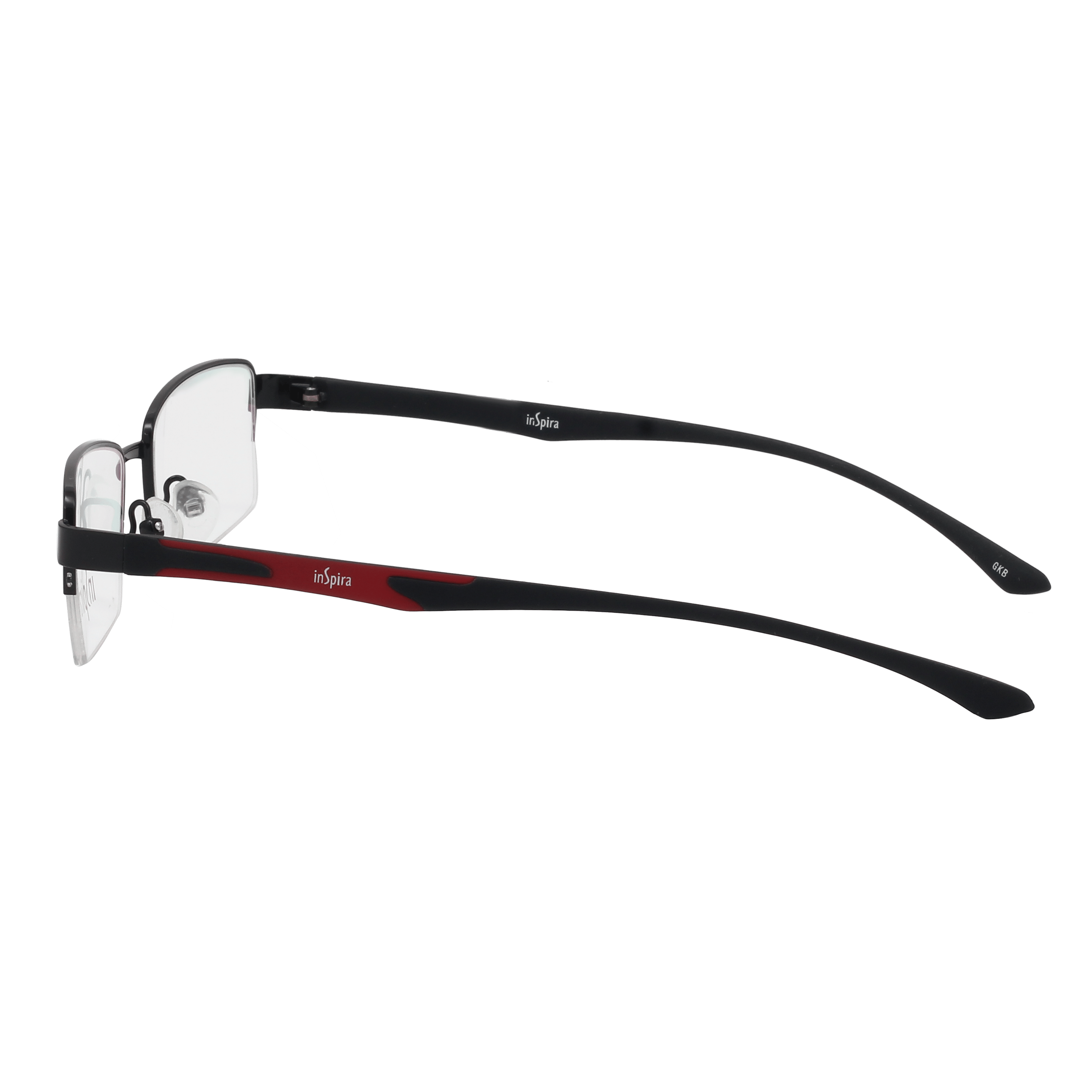 Inspira HX01-2 Frame Black Unisex Supra Rubber Frame — Black frame — view 3