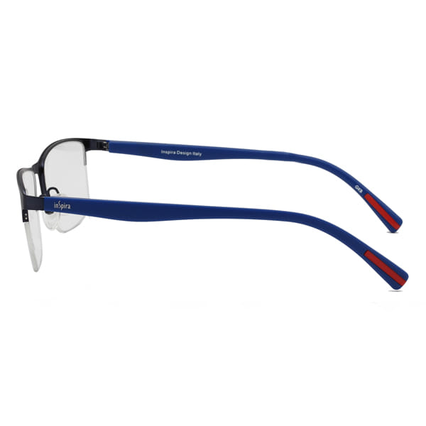 Inspira 2217O Frame Blue Male Supra Shell Frame — Blue frame — view 4