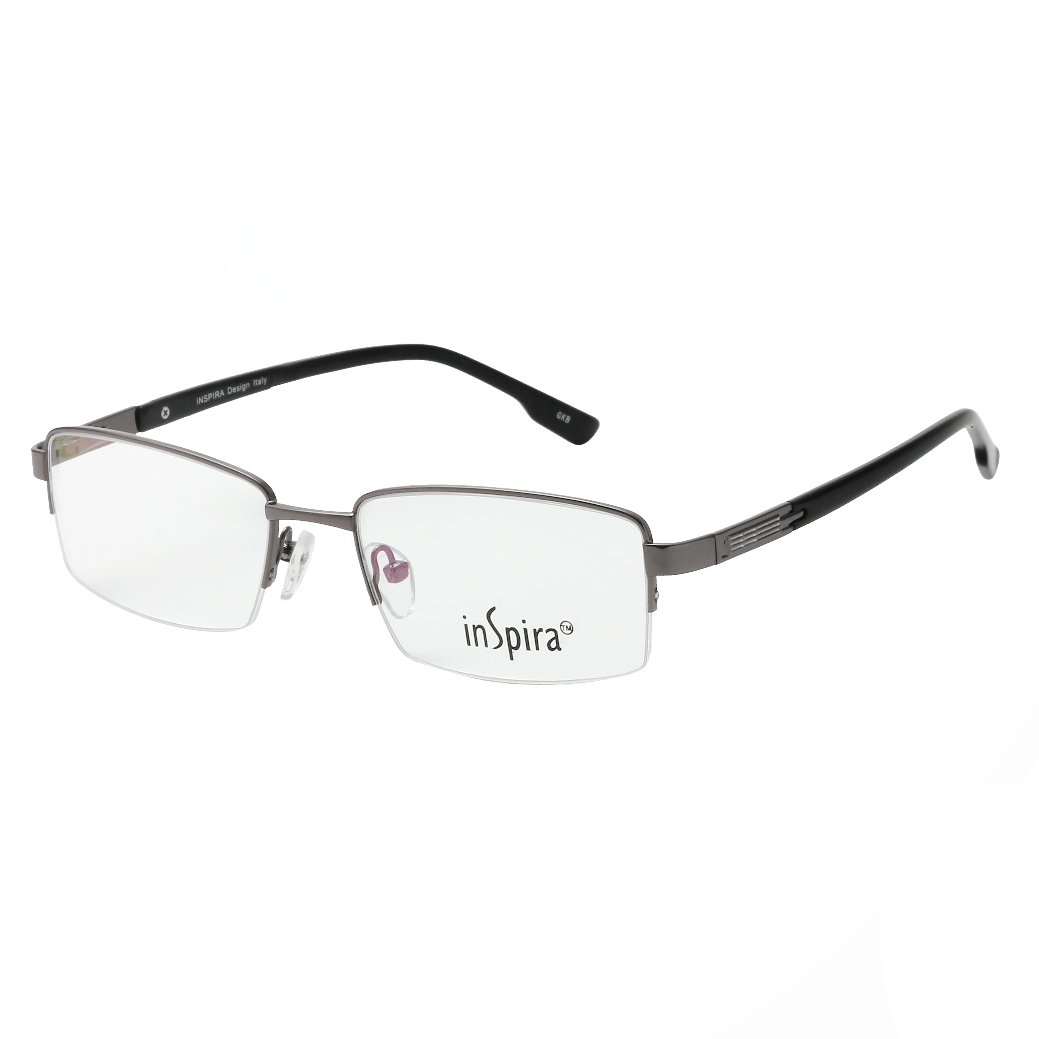 Inspira 0115D Frame Gun Metal Male Supra Metal — Gold frame