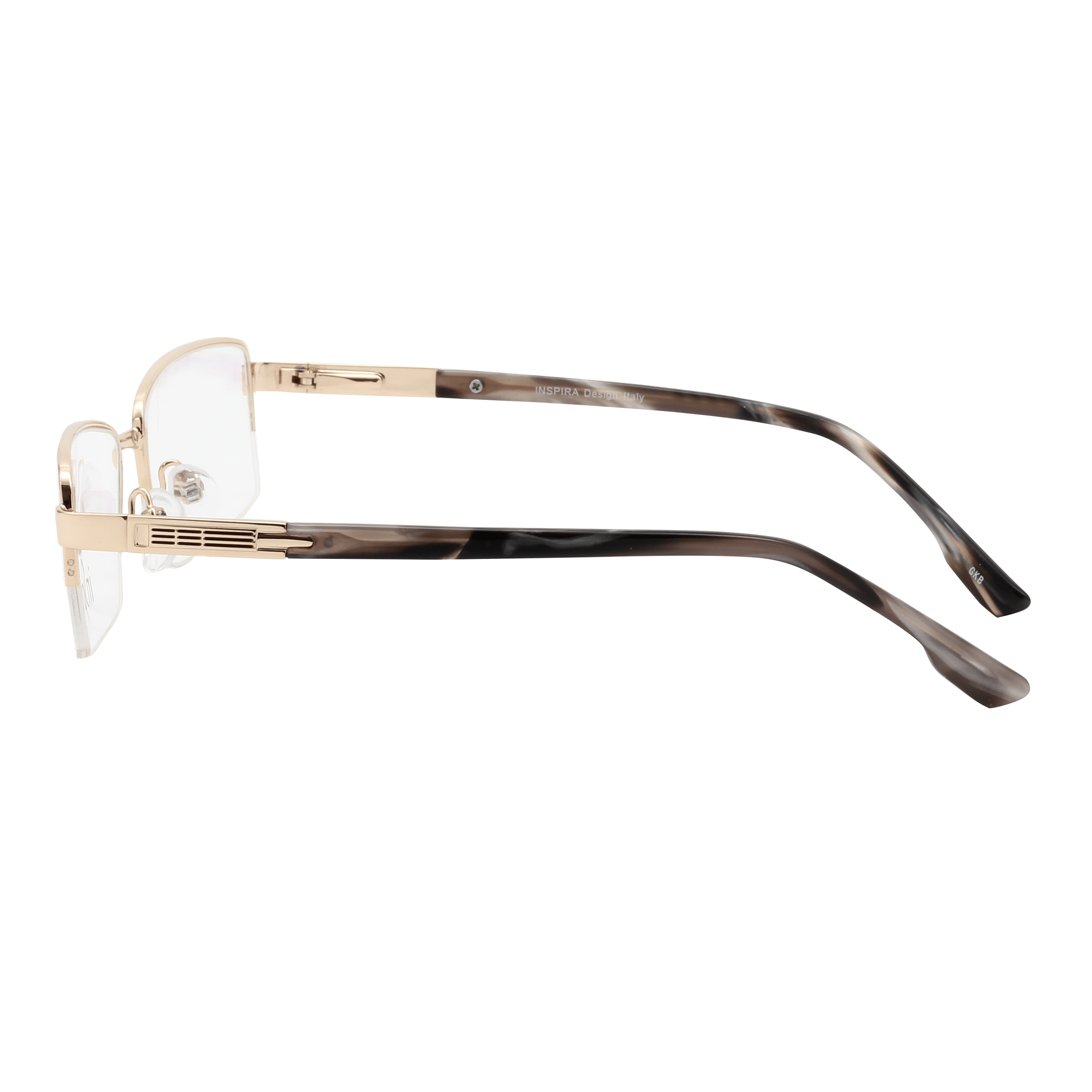 Inspira 0115D Frame Gold Male Supra Metal Frame — Gold frame — view 3