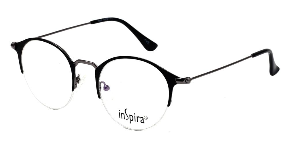 Inspira 4418D Frame Black Unisex Supra Metal Frame — view 2