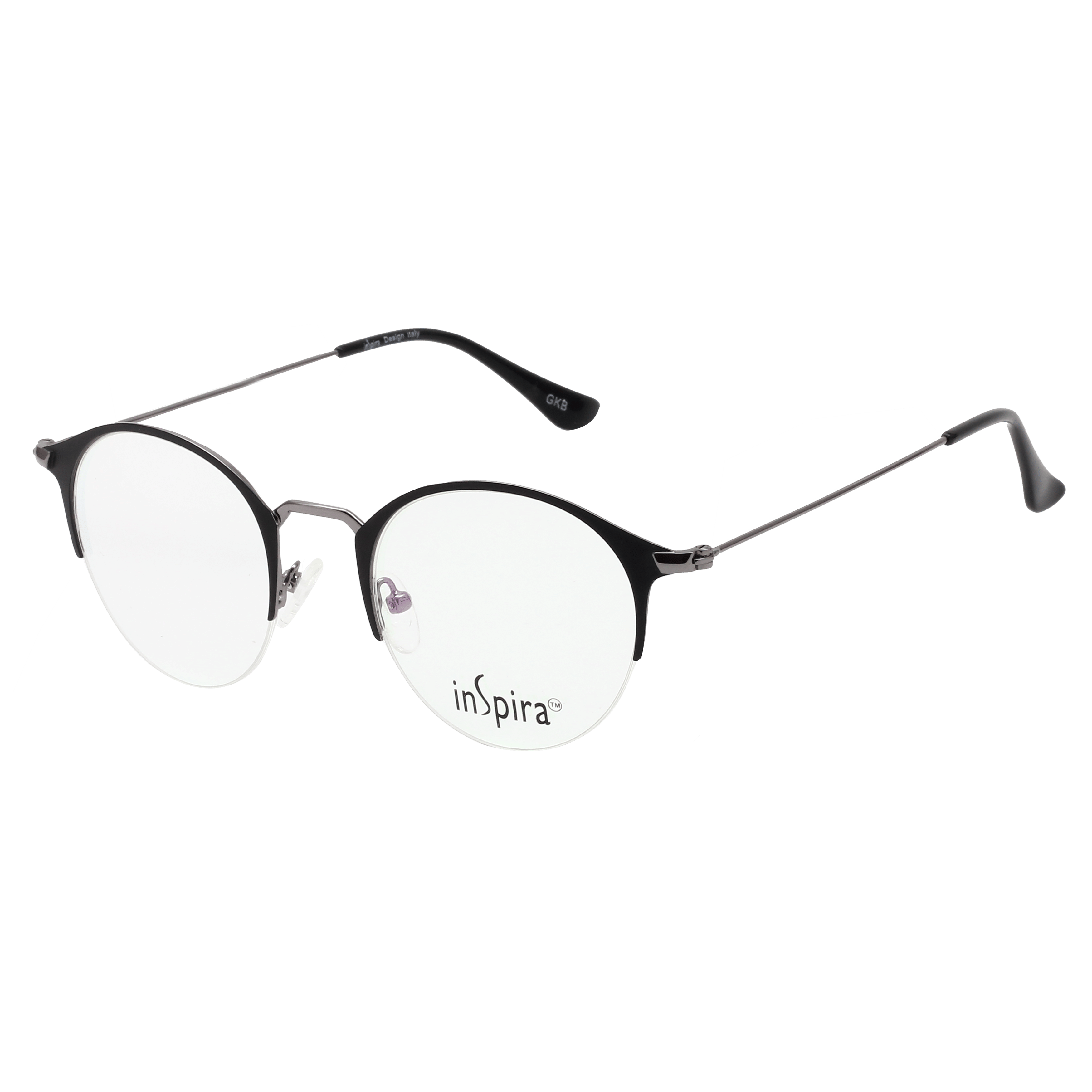 Inspira 4418D Frame Black Unisex Supra Metal — Gold frame