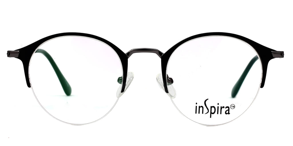 Inspira 4418D Frame Black Unisex Supra Metal Frame — view 3