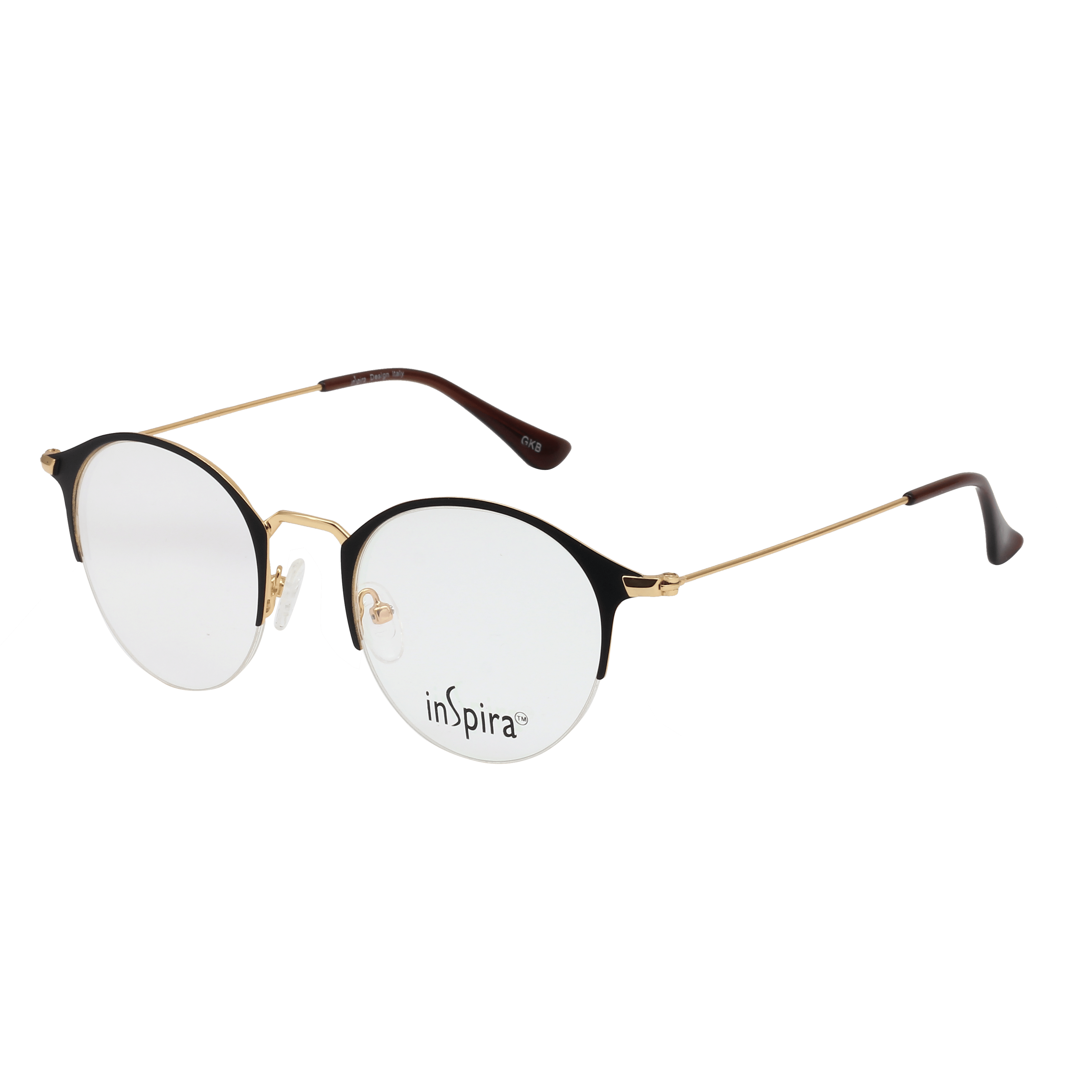 Inspira 4418D Frame Black Unisex Supra Metal — Black frame
