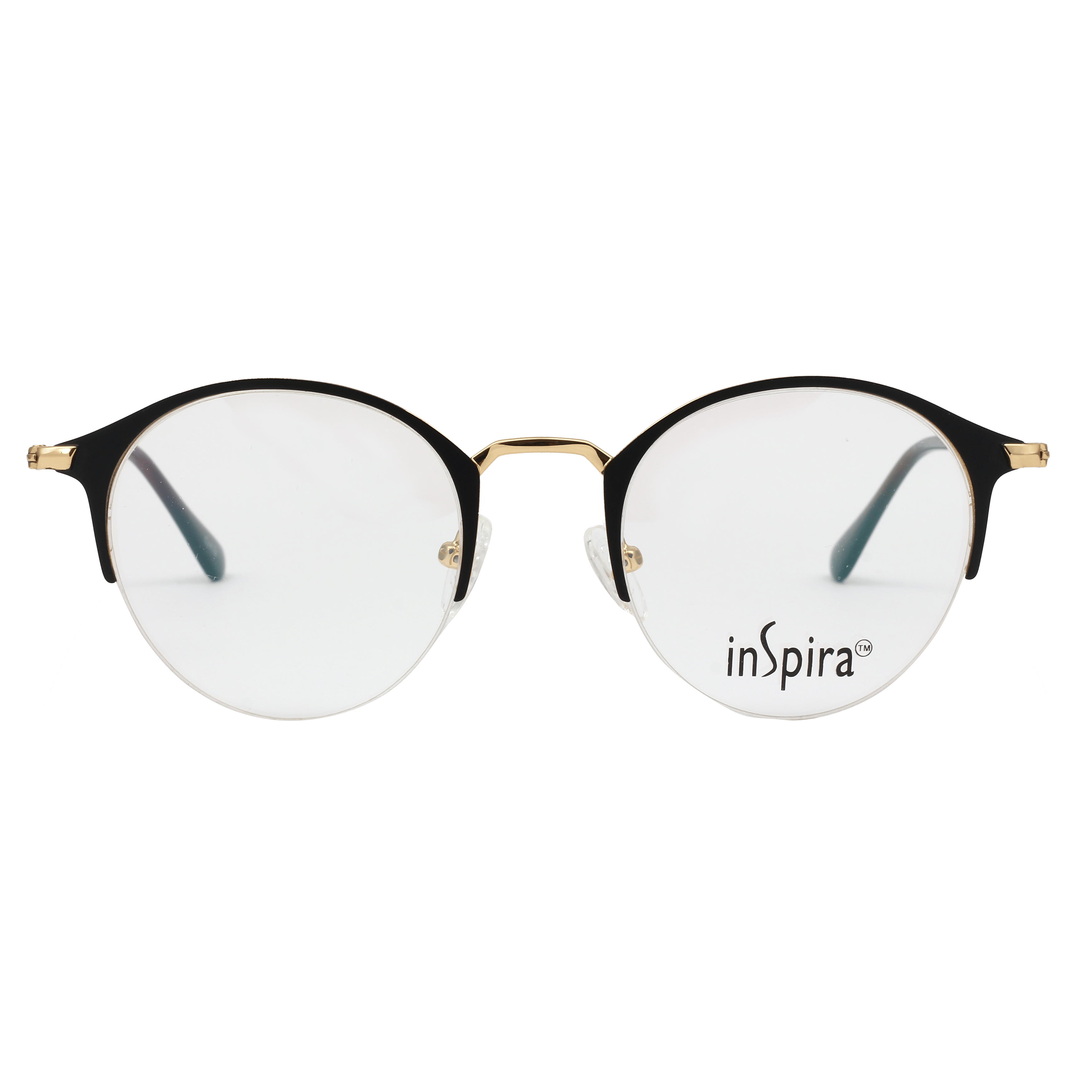 Inspira 4418D Frame Black Unisex Supra Metal Frame — Black frame — view 6