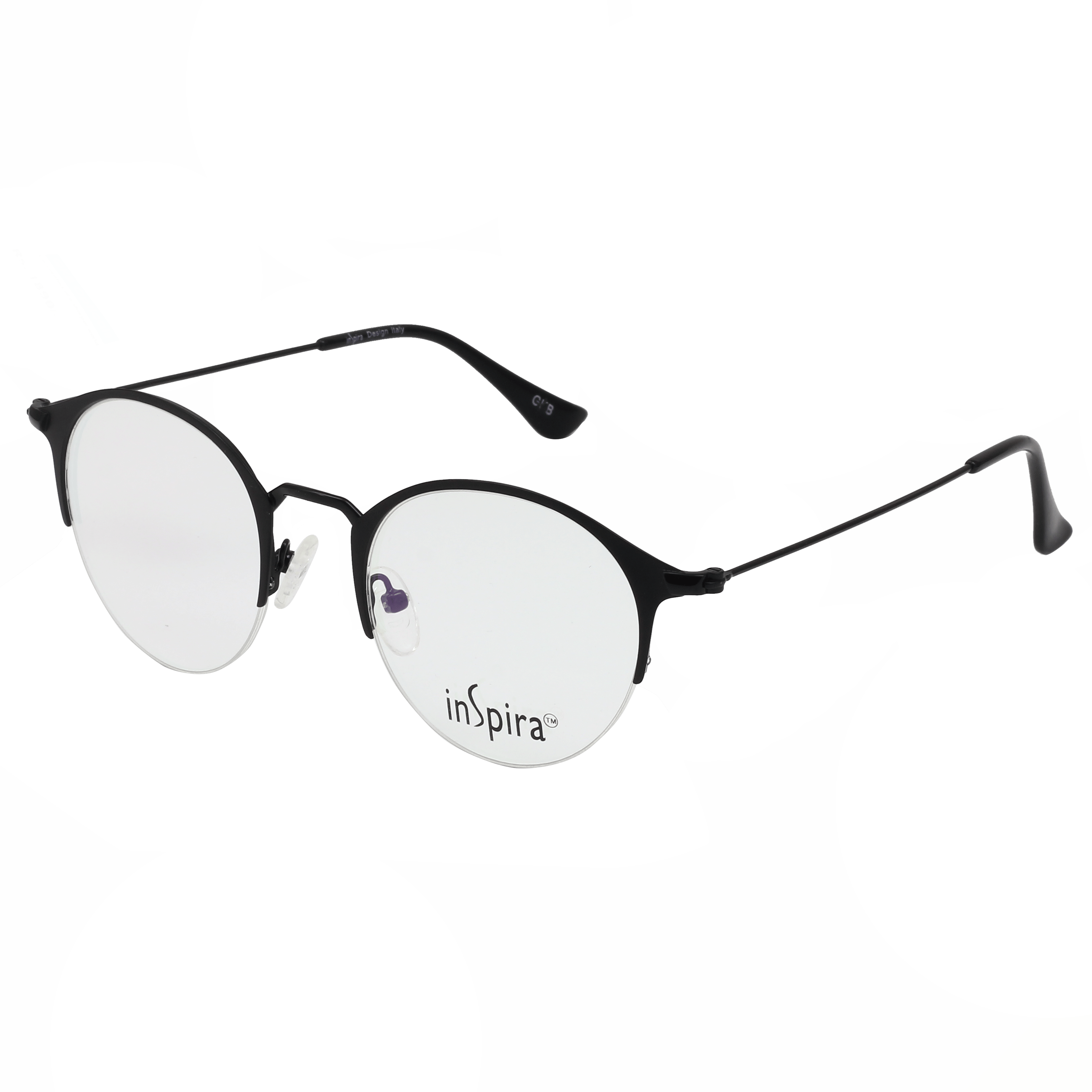 Inspira 4418D Frame Black Unisex Supra Metal — Black frame