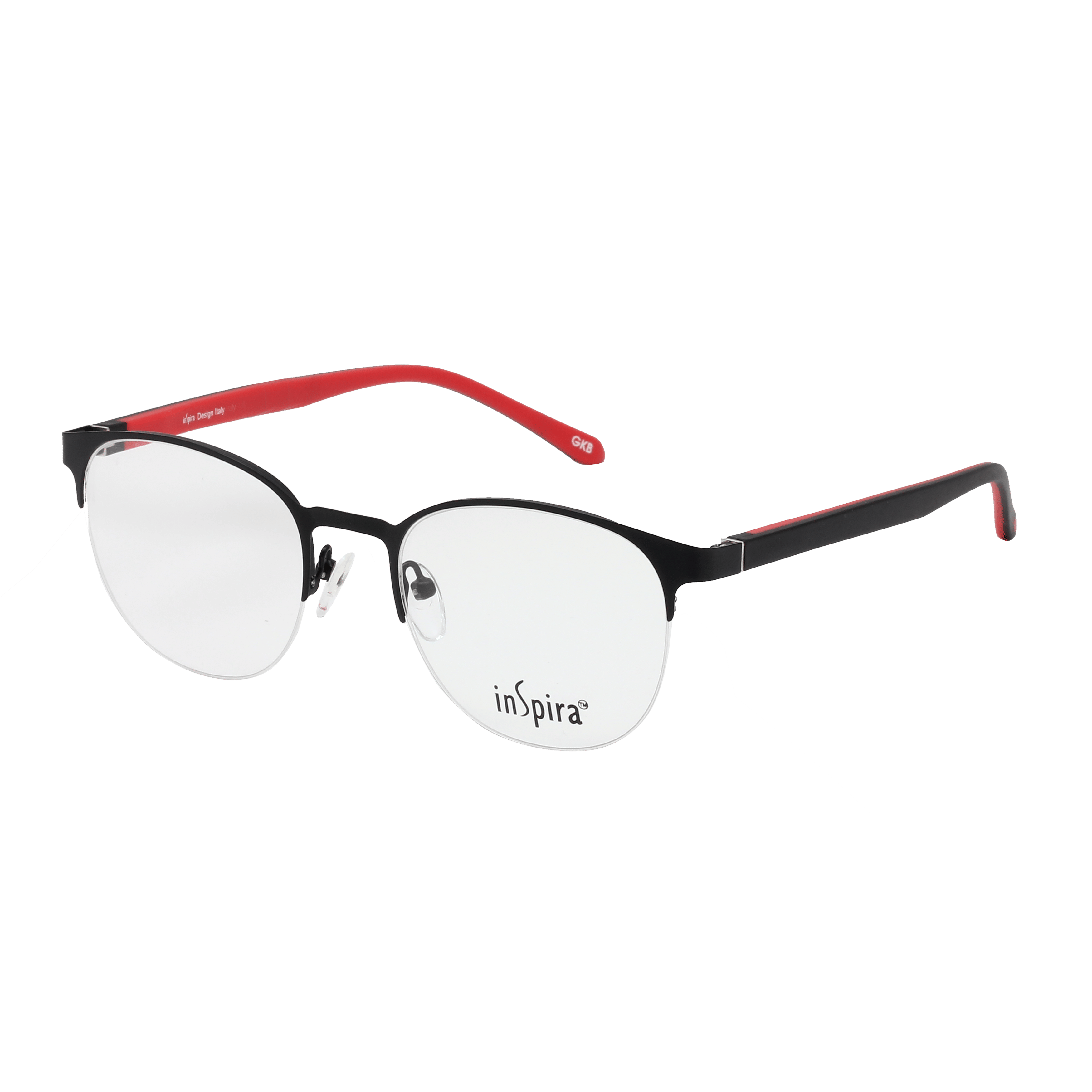 Inspira 4718O Frame Black Unisex Supra Shell