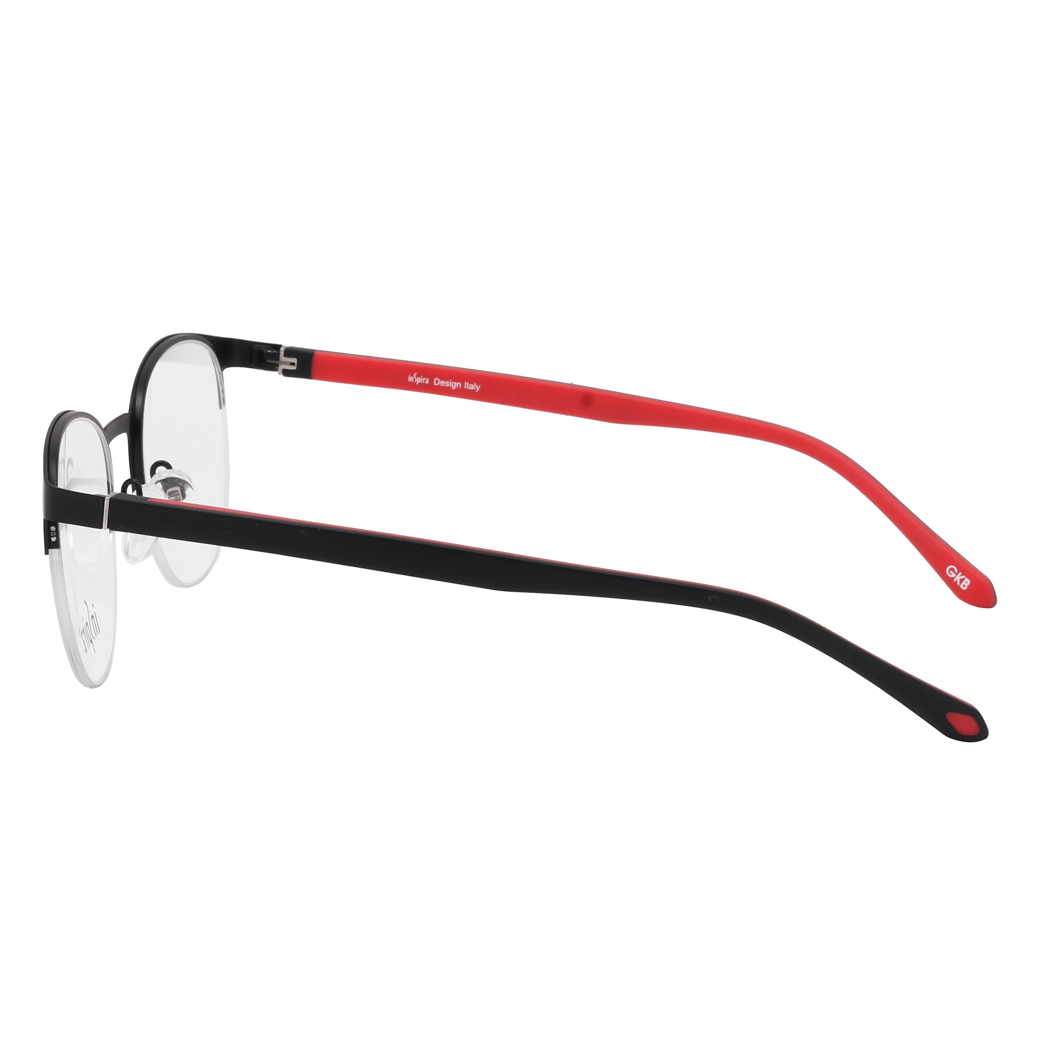 Inspira 4718O Frame Black Unisex Supra Shell Frame — view 3