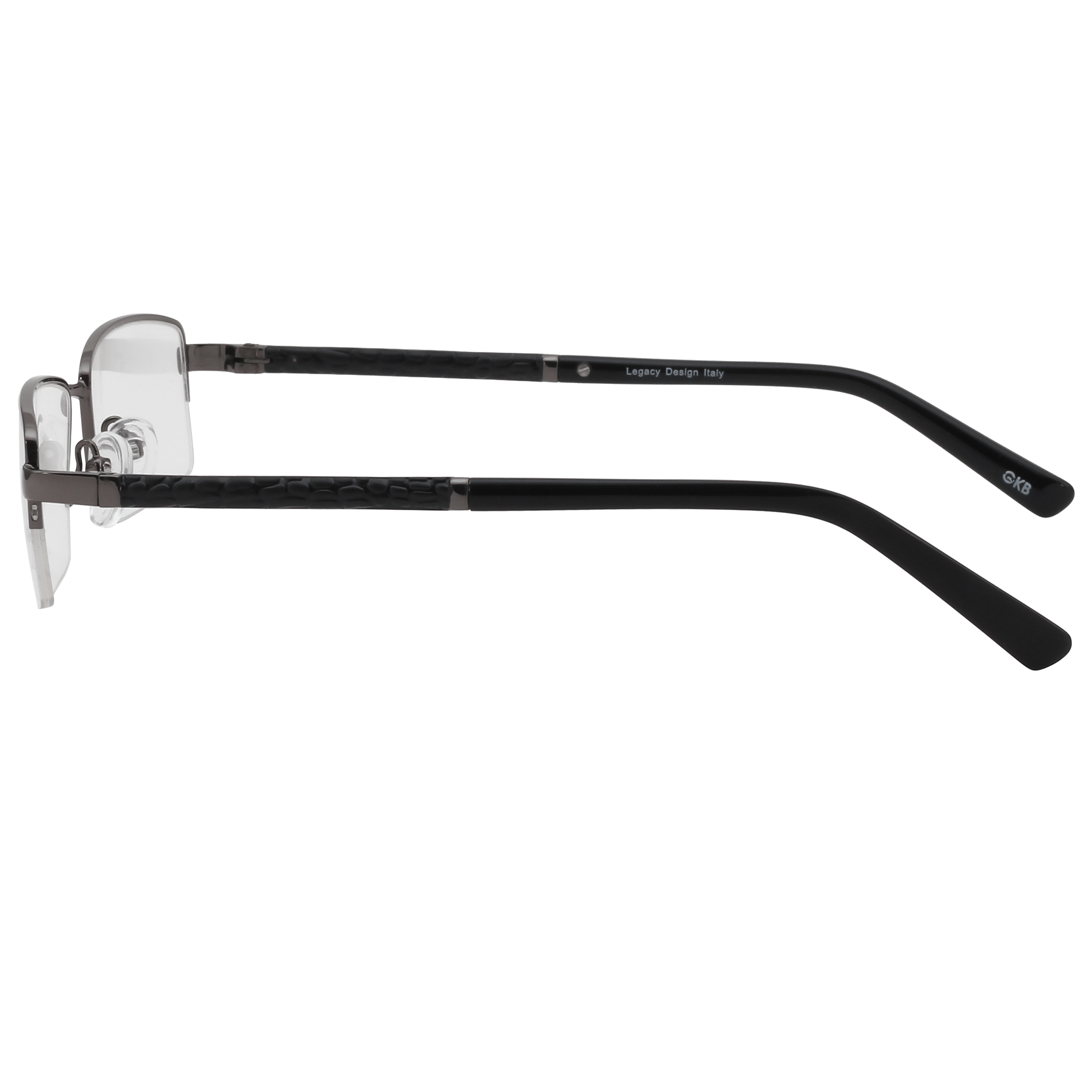 Inspira 3918HG Frame Gun Metal Unisex Supra Shell Frame — Gun Metal frame — view 3