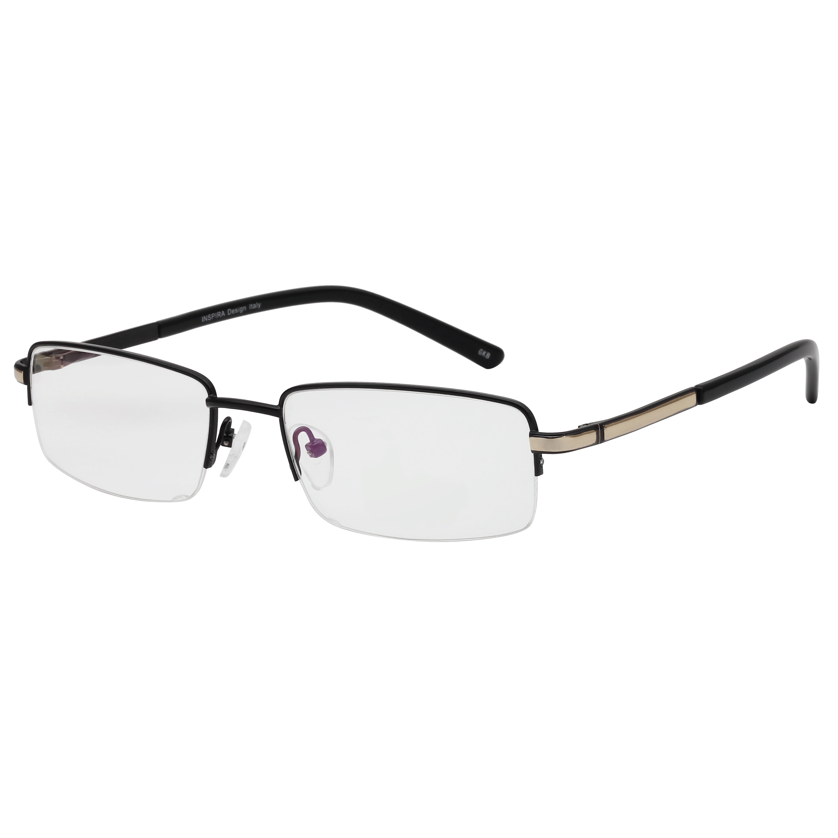 Inspira 1318D Frame Black Male Supra Metal — Black frame