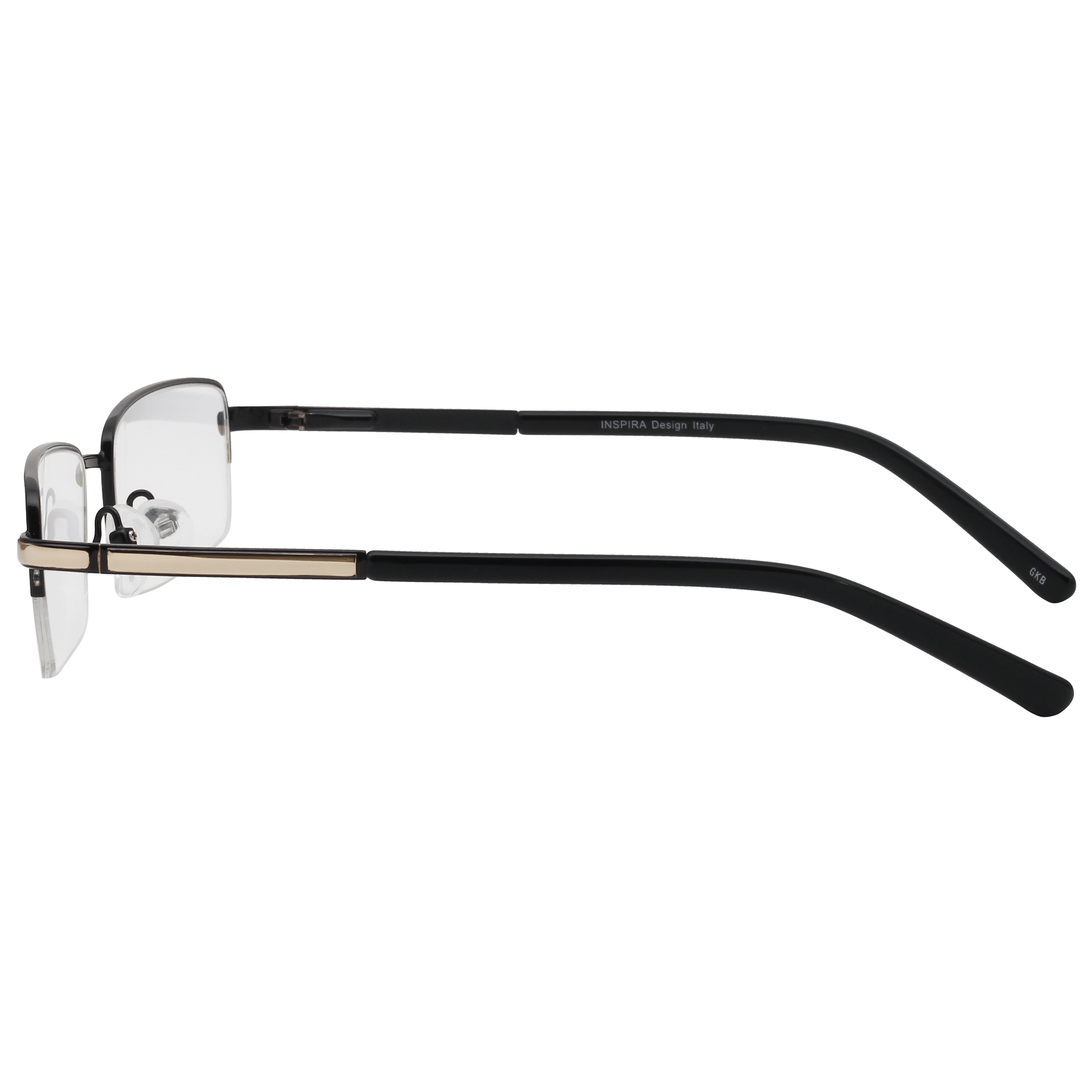 Inspira 1318D Frame Black Male Supra Metal Frame — Black frame — view 3