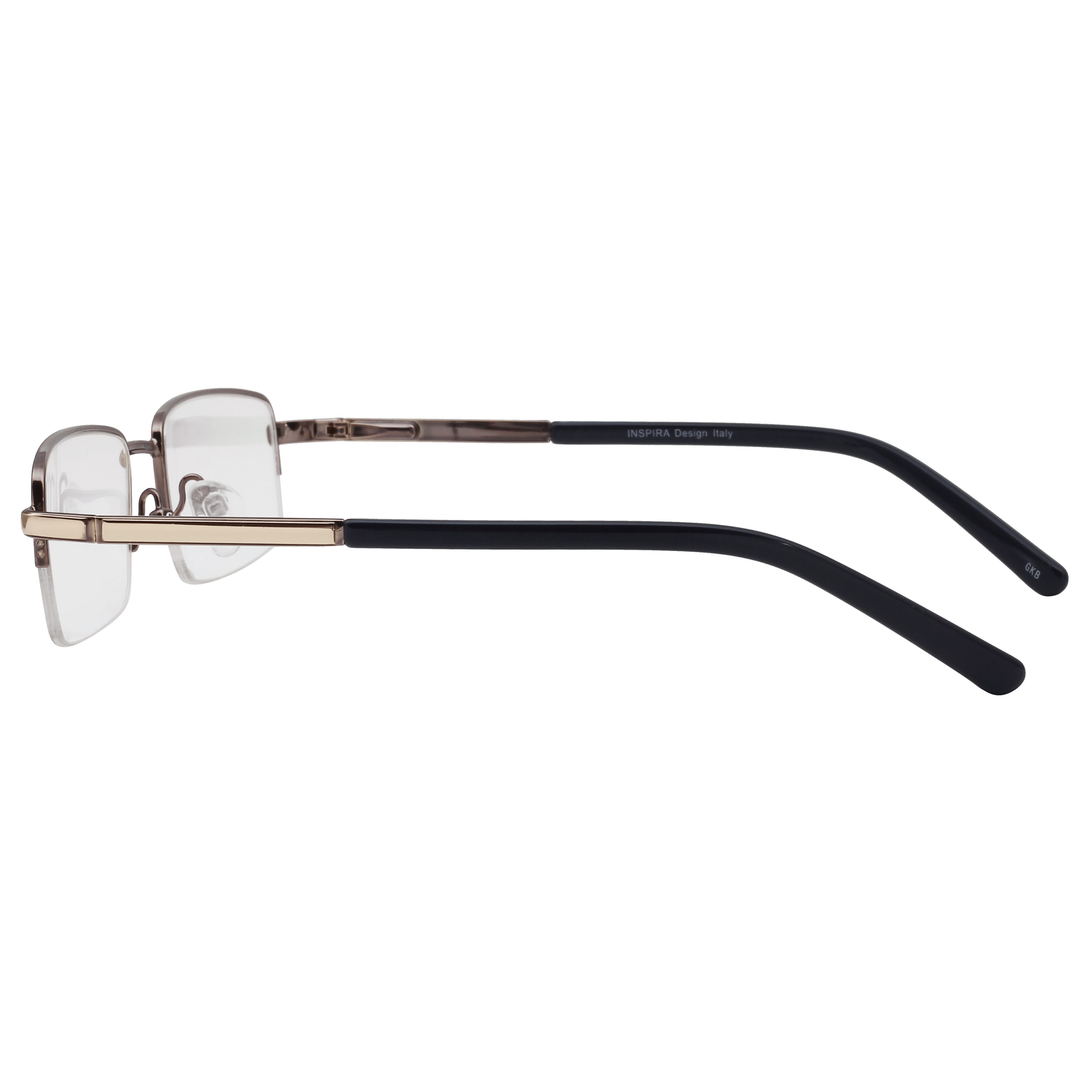 Inspira 1318D Frame Gun Metal Male Supra Metal Frame — Gun Metal frame — view 3