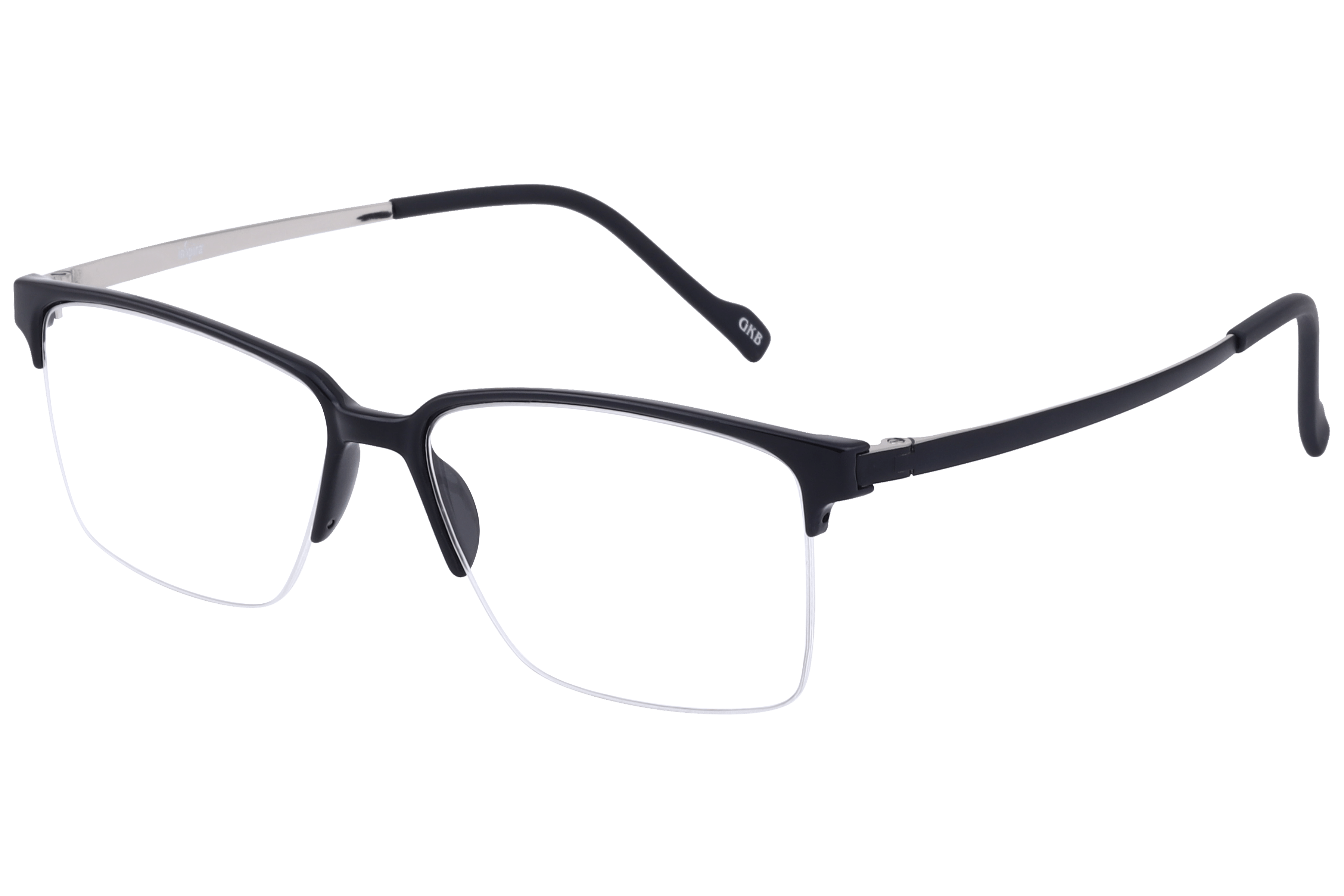 Inspira 6602 Frame Black Male Supra Metal — Black frame