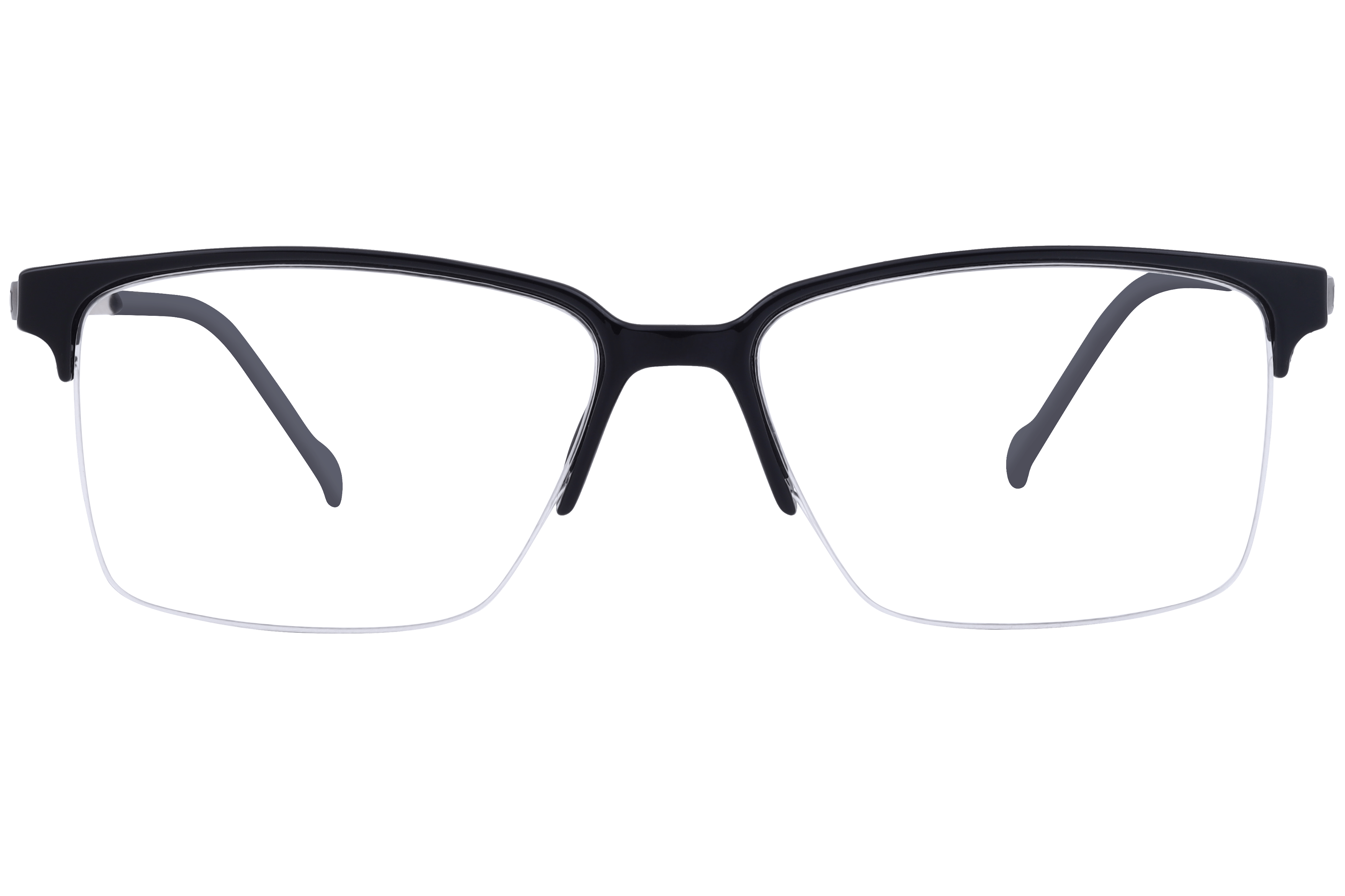 Inspira 6602 Frame Black Male Supra Metal Frame — Black frame — view 3
