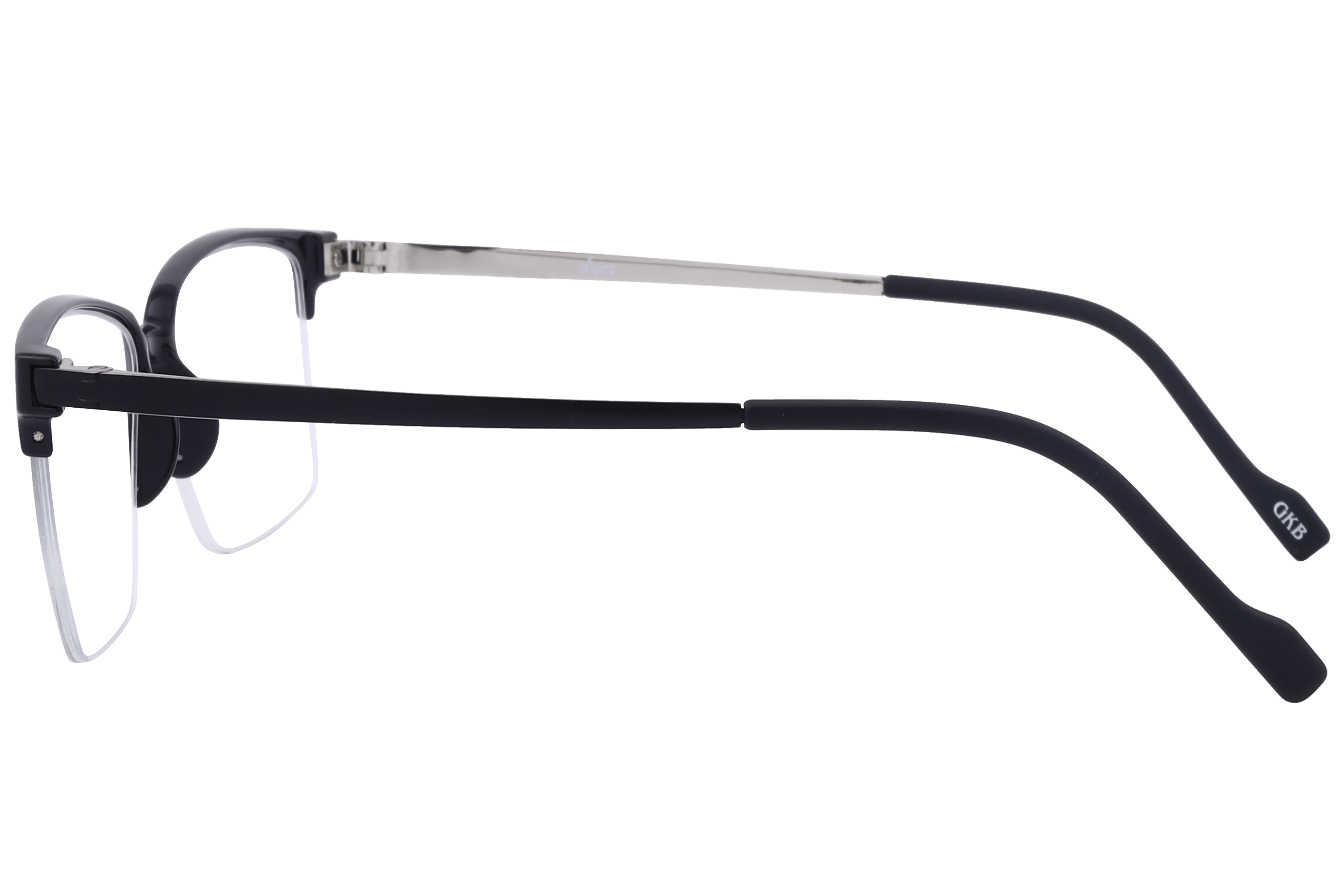 Inspira 6602 Frame Black Male Supra Metal Frame — Black frame — view 4