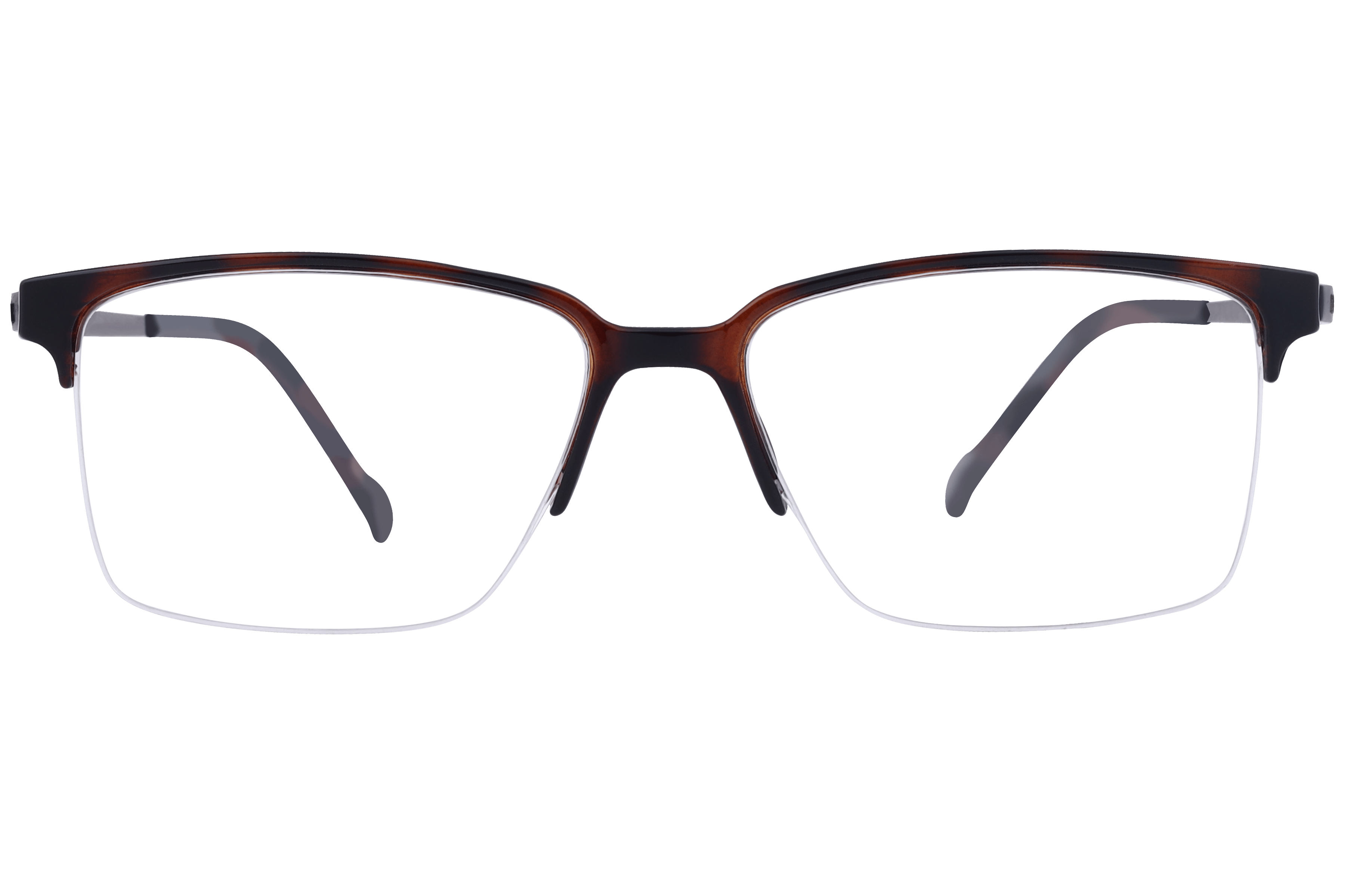 Inspira 6602 Frame Tortoise Male Supra Metal Frame — Tortoise frame — view 2
