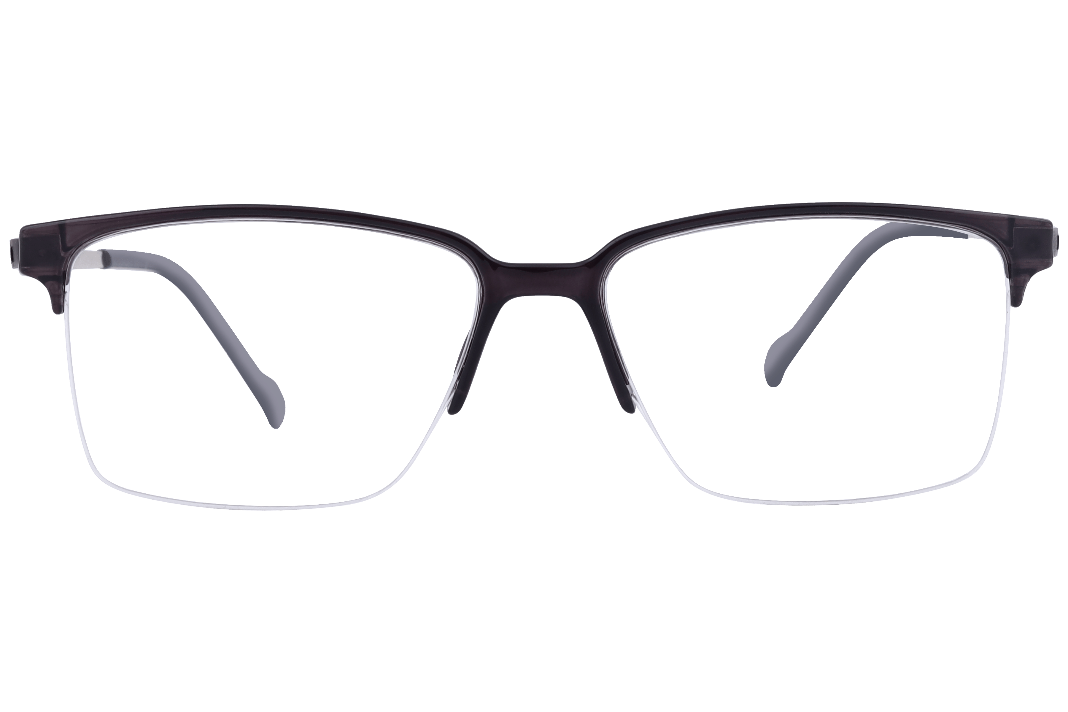 Inspira 6602 Frame Grey Male Supra Metal Frame — Grey frame — view 2