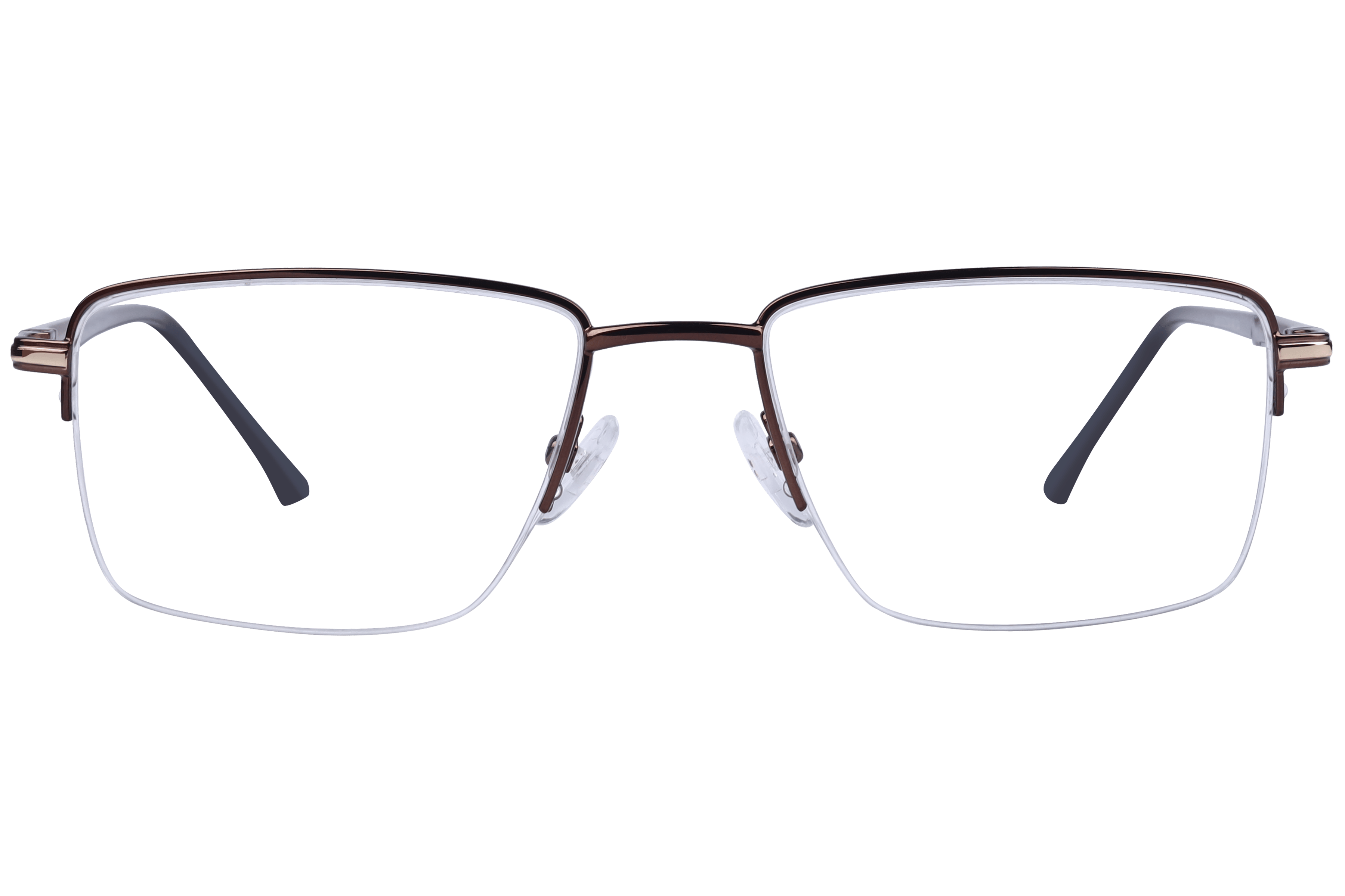 Inspira 5210 Frame Brown Male Supra Metal Frame — Brown frame — view 2