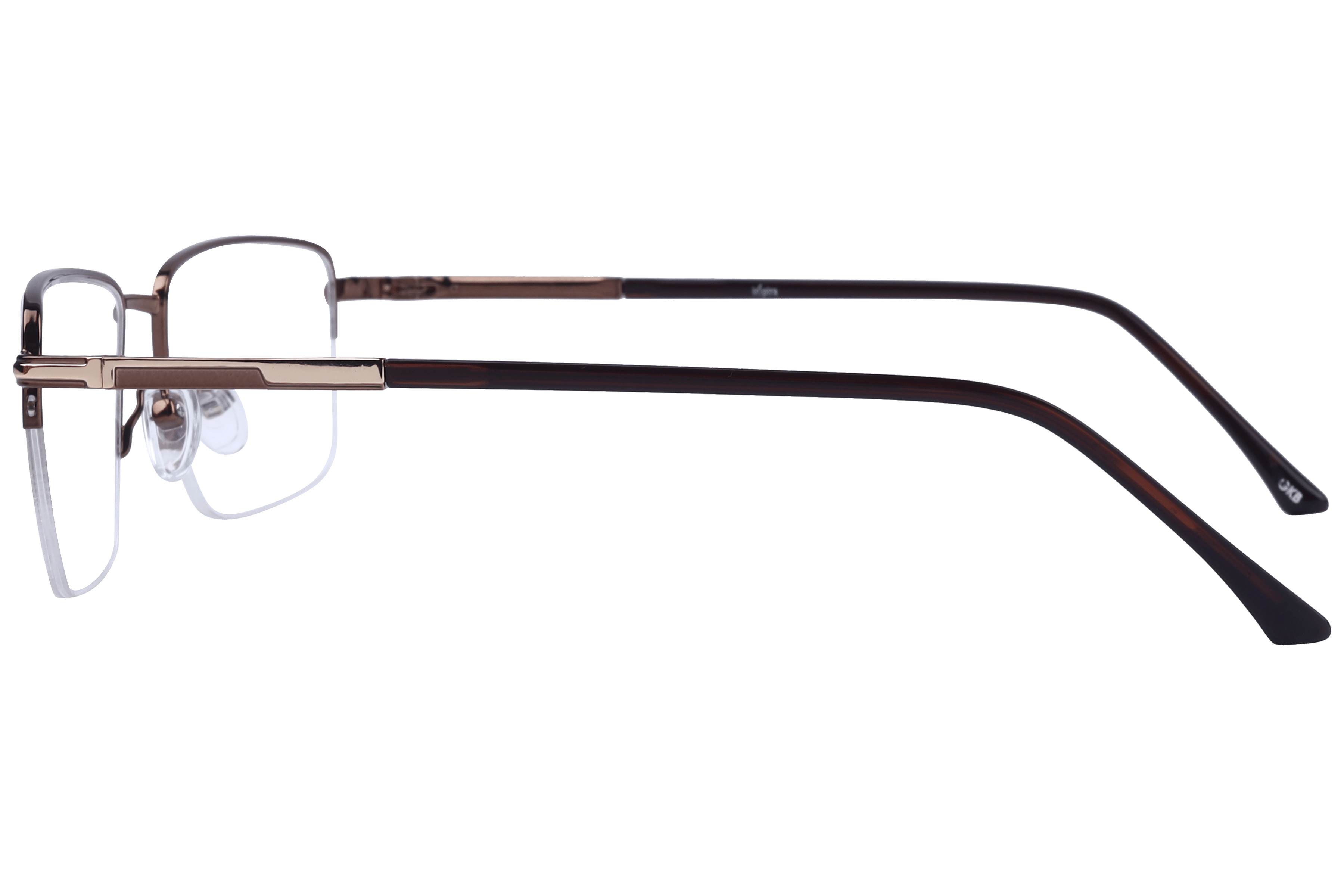 Inspira 5210 Frame Brown Male Supra Metal Frame — Brown frame — view 3
