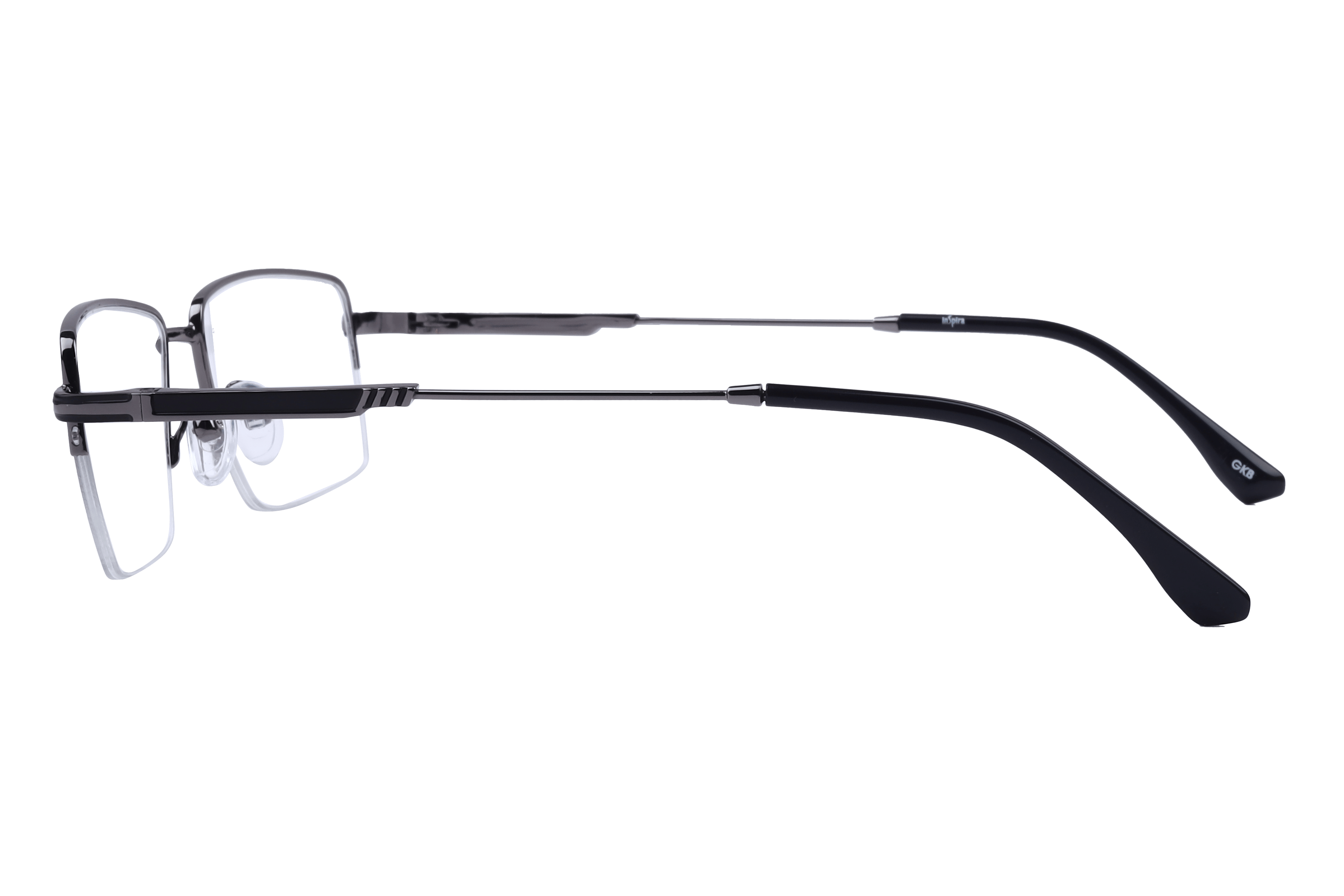 Inspira 17233-DW Frame Gun Metal Male Supra Metal Frame — Gun Metal frame — view 3