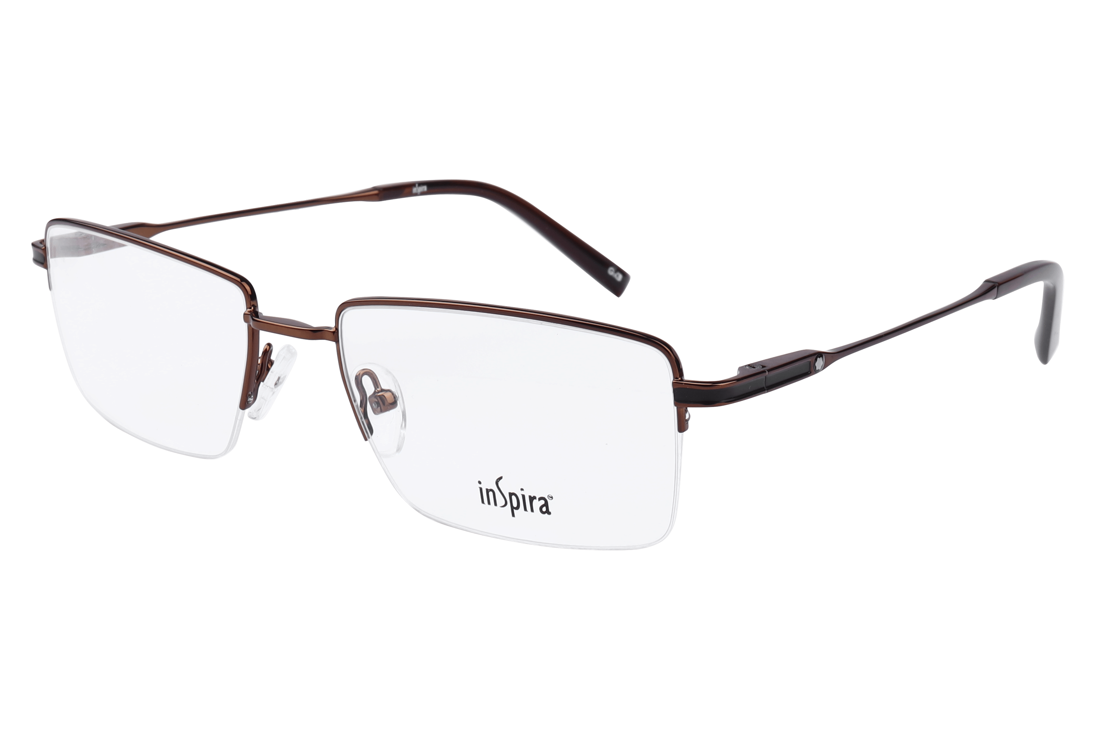 Inspira 17413-DY Frame Brown Male Supra Metal — Brown frame