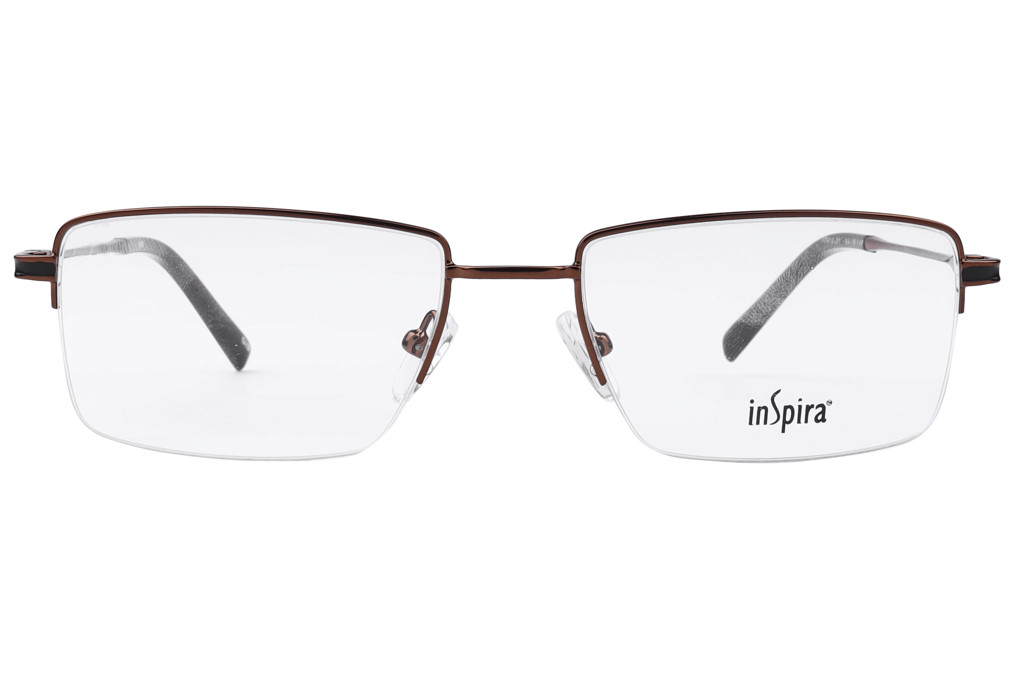 Inspira 17413-DY Frame Brown Male Supra Metal Frame — Brown frame — view 2