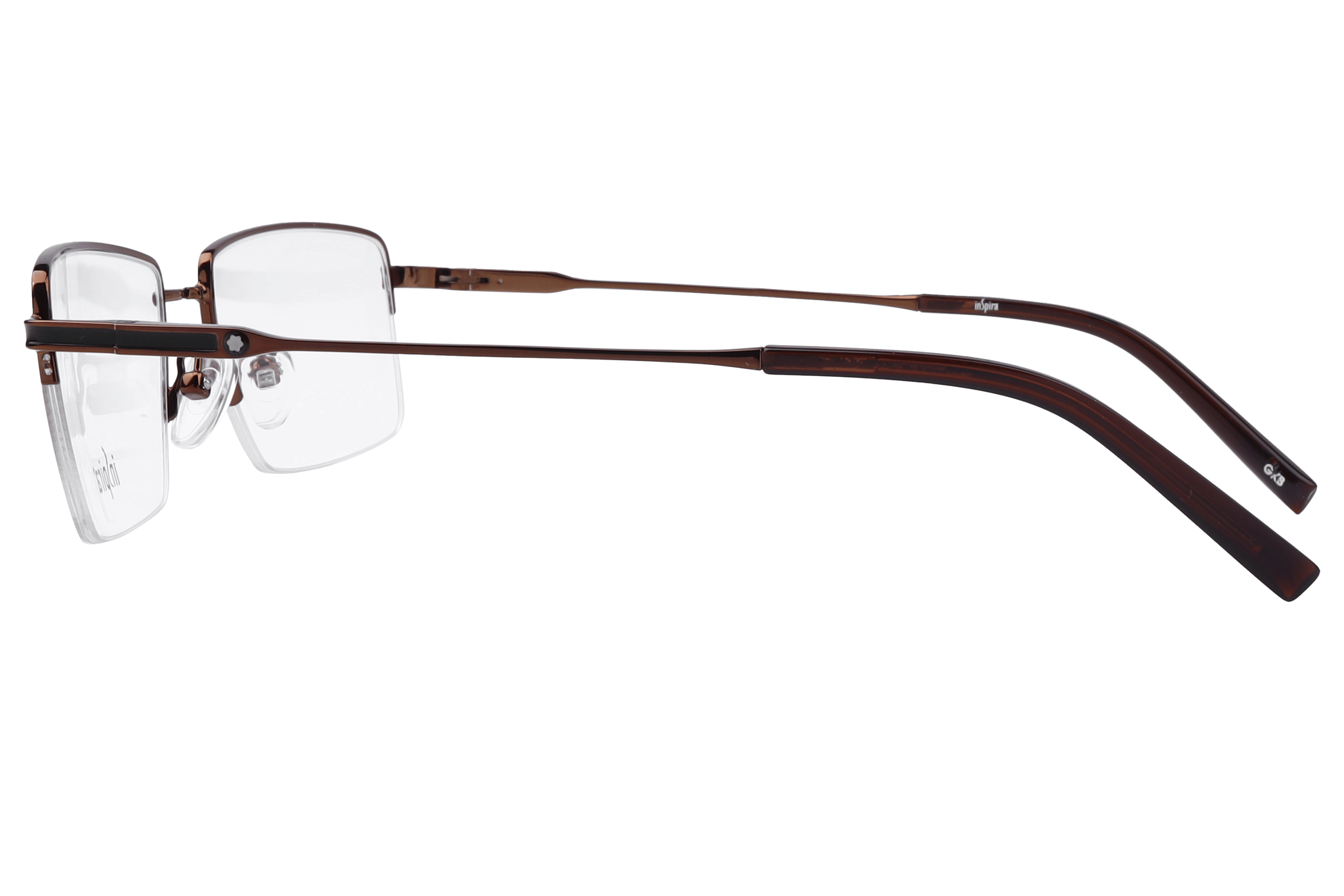 Inspira 17413-DY Frame Brown Male Supra Metal Frame — Brown frame — view 3