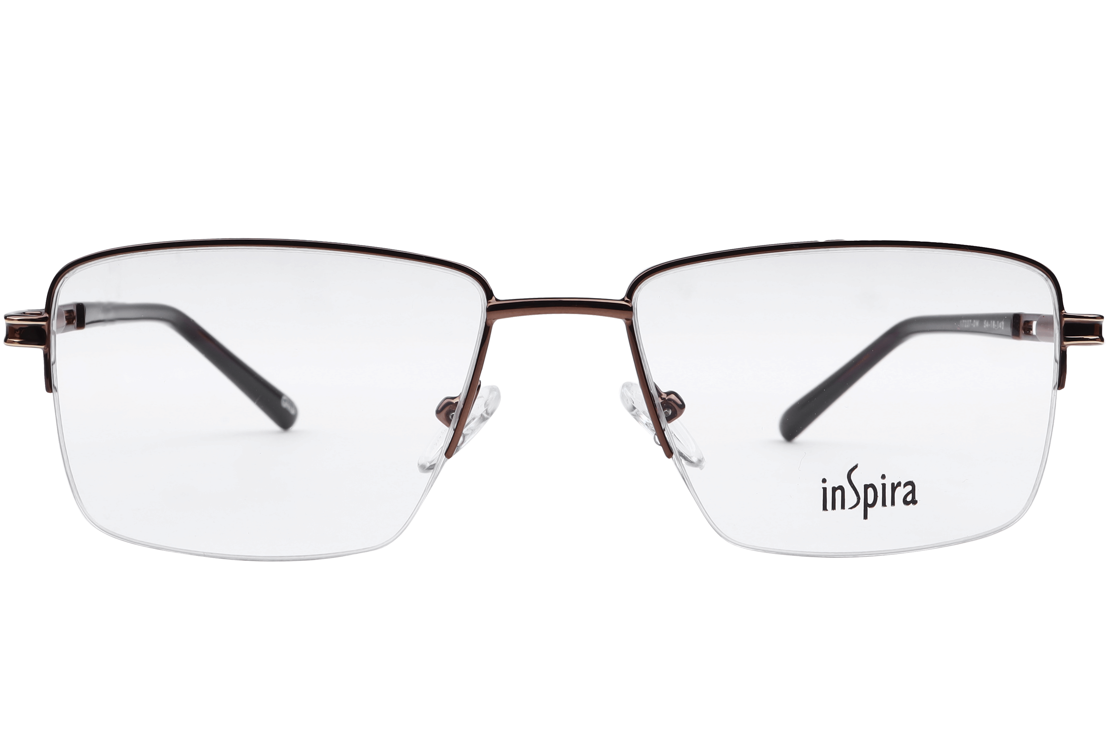 Inspira 17237--DW Frame Brown Male Supra Metal Frame — Brown frame — view 2