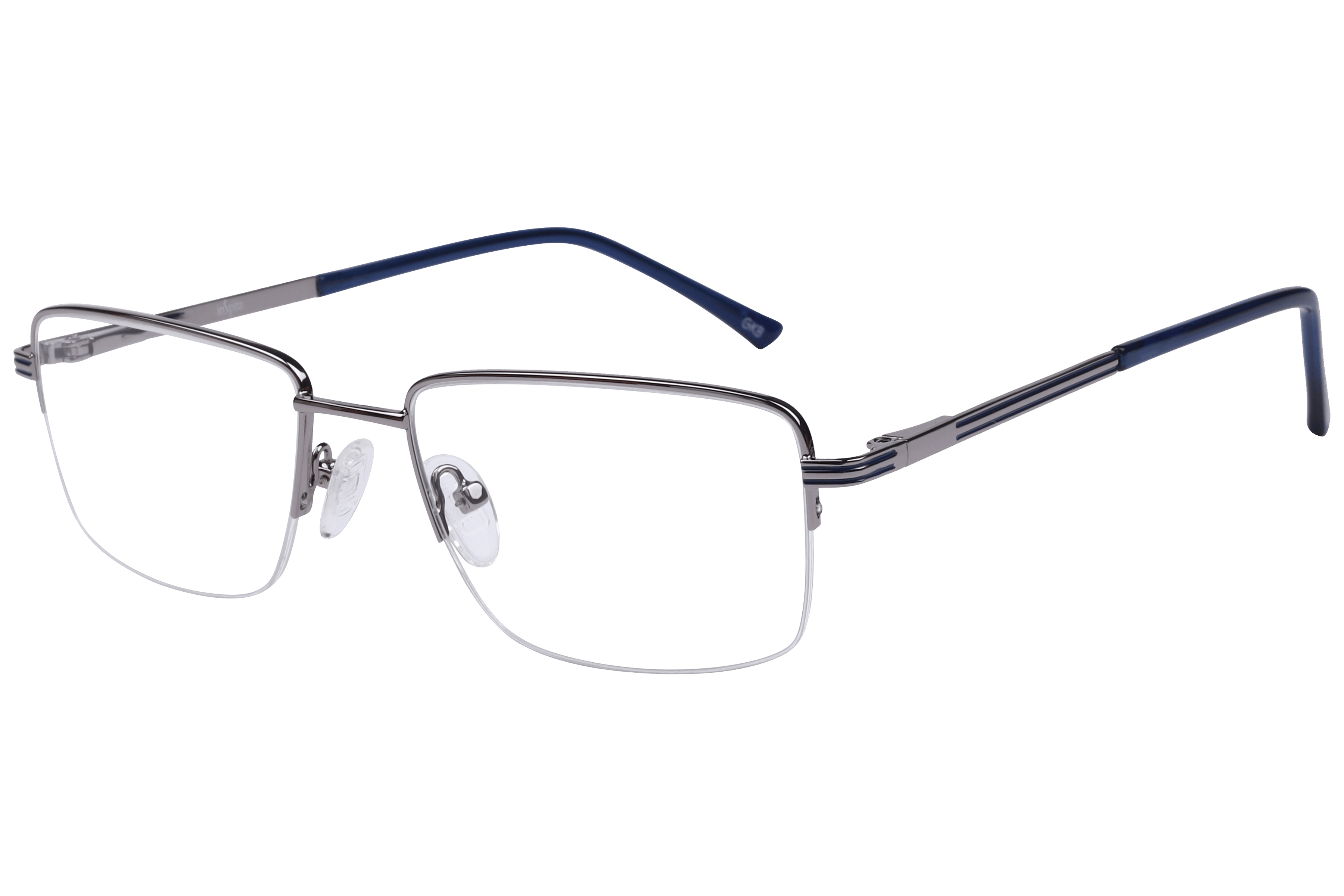 Inspira LL-3-039 Frame Gun Metal Male Supra Metal Frame — Gun Metal frame — alternate view