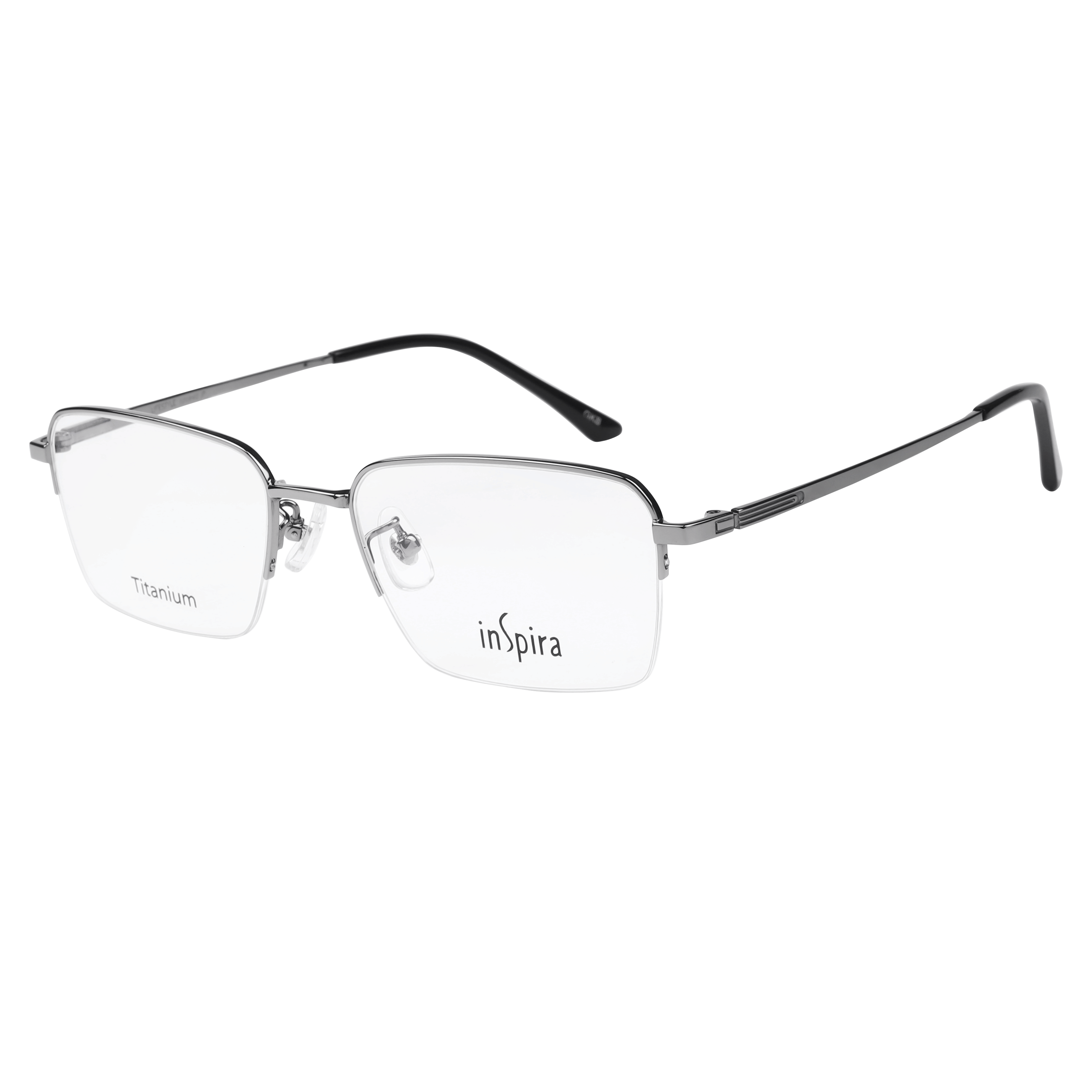 Inspira 15318 Frame Gun Metal Male Supra Titanium Frame — Gun Metal frame — alternate view