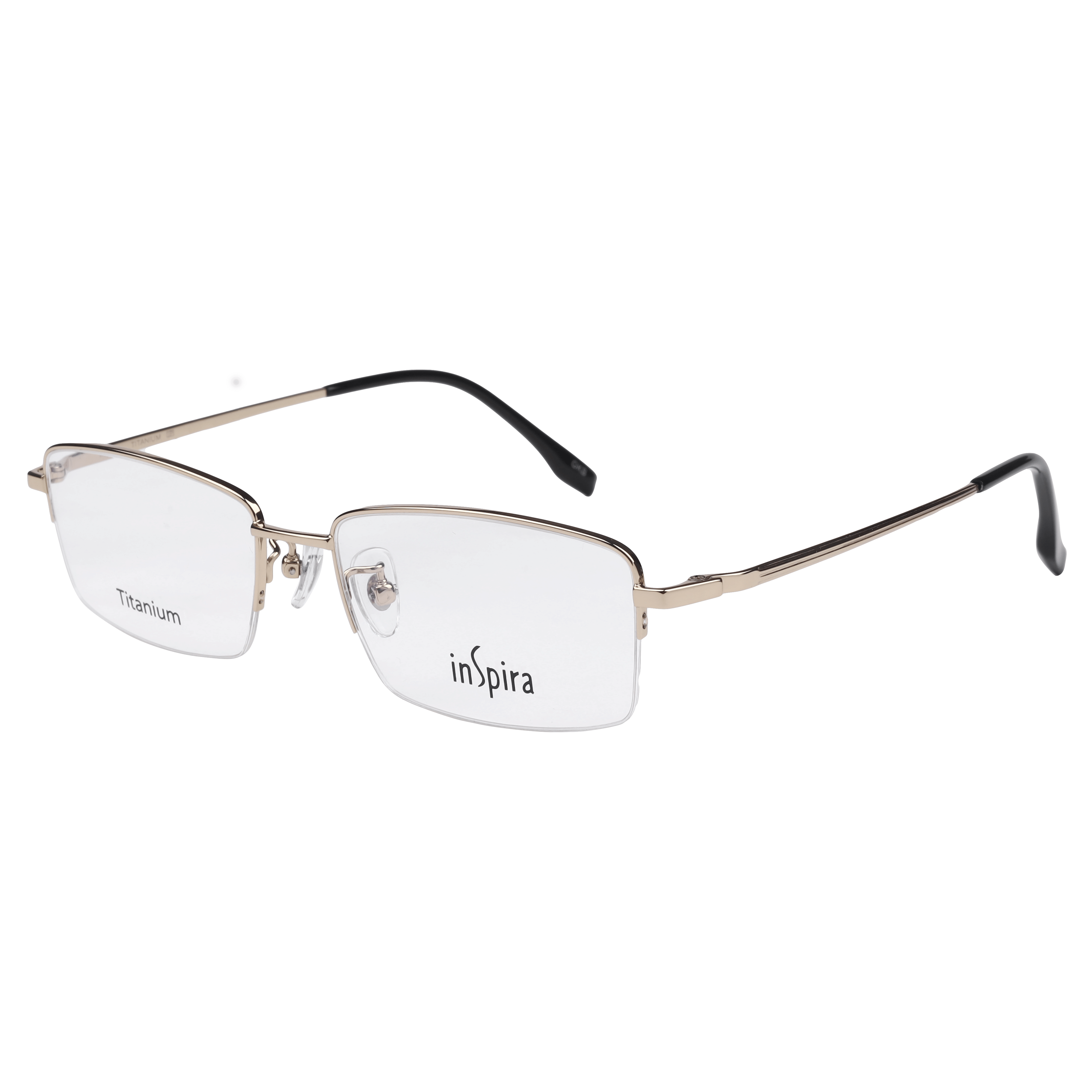 Inspira H0721 Frame Gold Male Supra Titanium Frame — Gold frame — alternate view