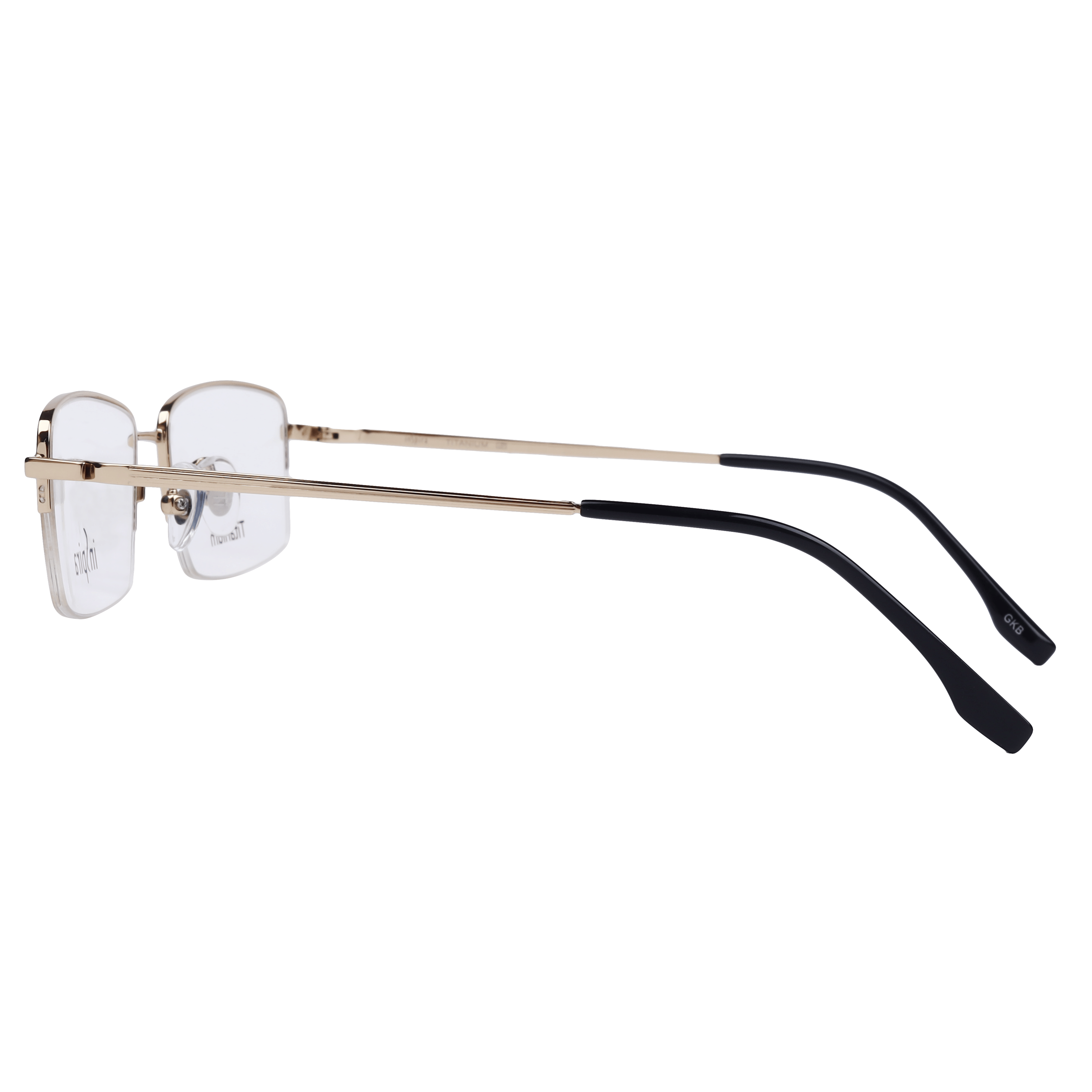 Inspira H0721 Frame Gold Male Supra Titanium Frame — Gold frame — view 3