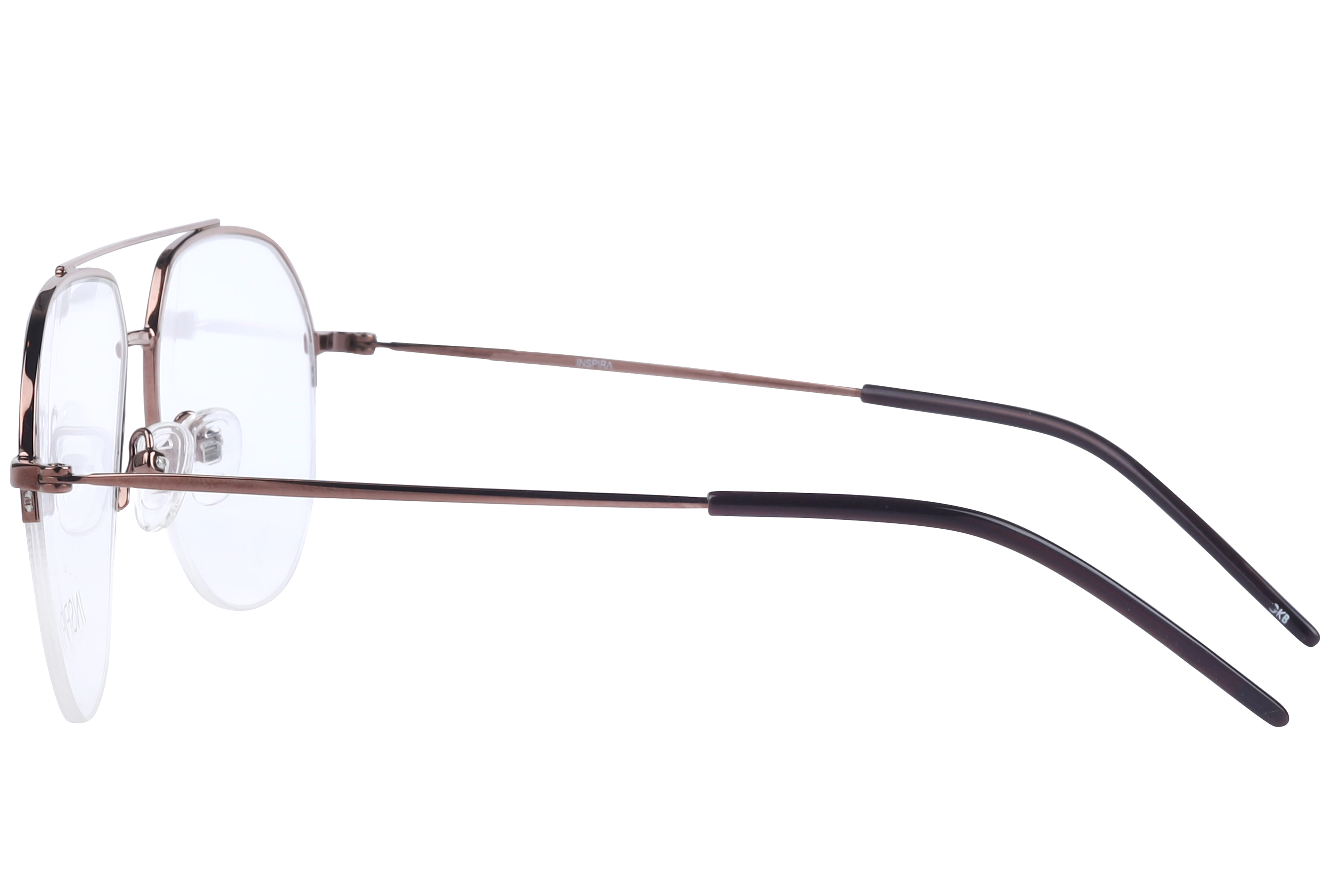 Inspira 20838-EW Frame Brown Male Supra Metal Frame — Brown frame — view 3